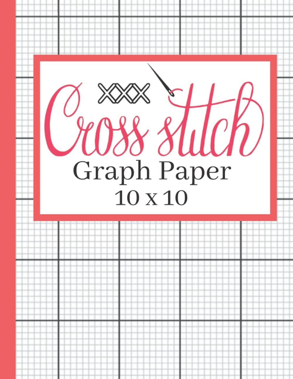 Cross Stitch Graph Paper Graph Paper For Cross Stitch Patterns Red 8 5 X 11 Inches 120 Pages Finn Eric 9798502231251 Amazon Books