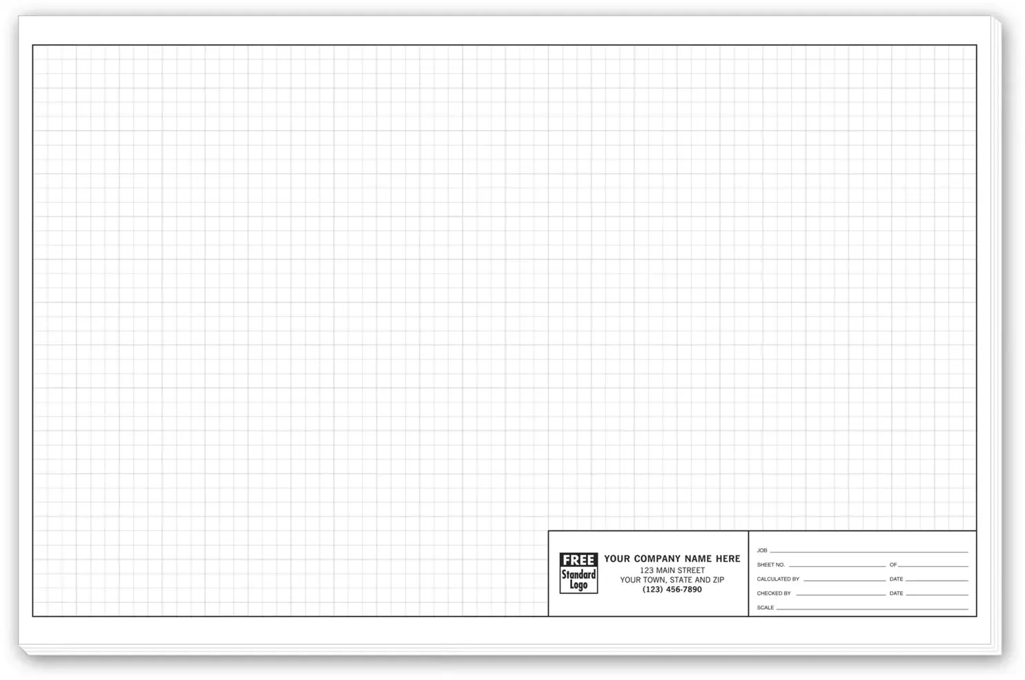 Custom 11x17 Graph Paper Printing