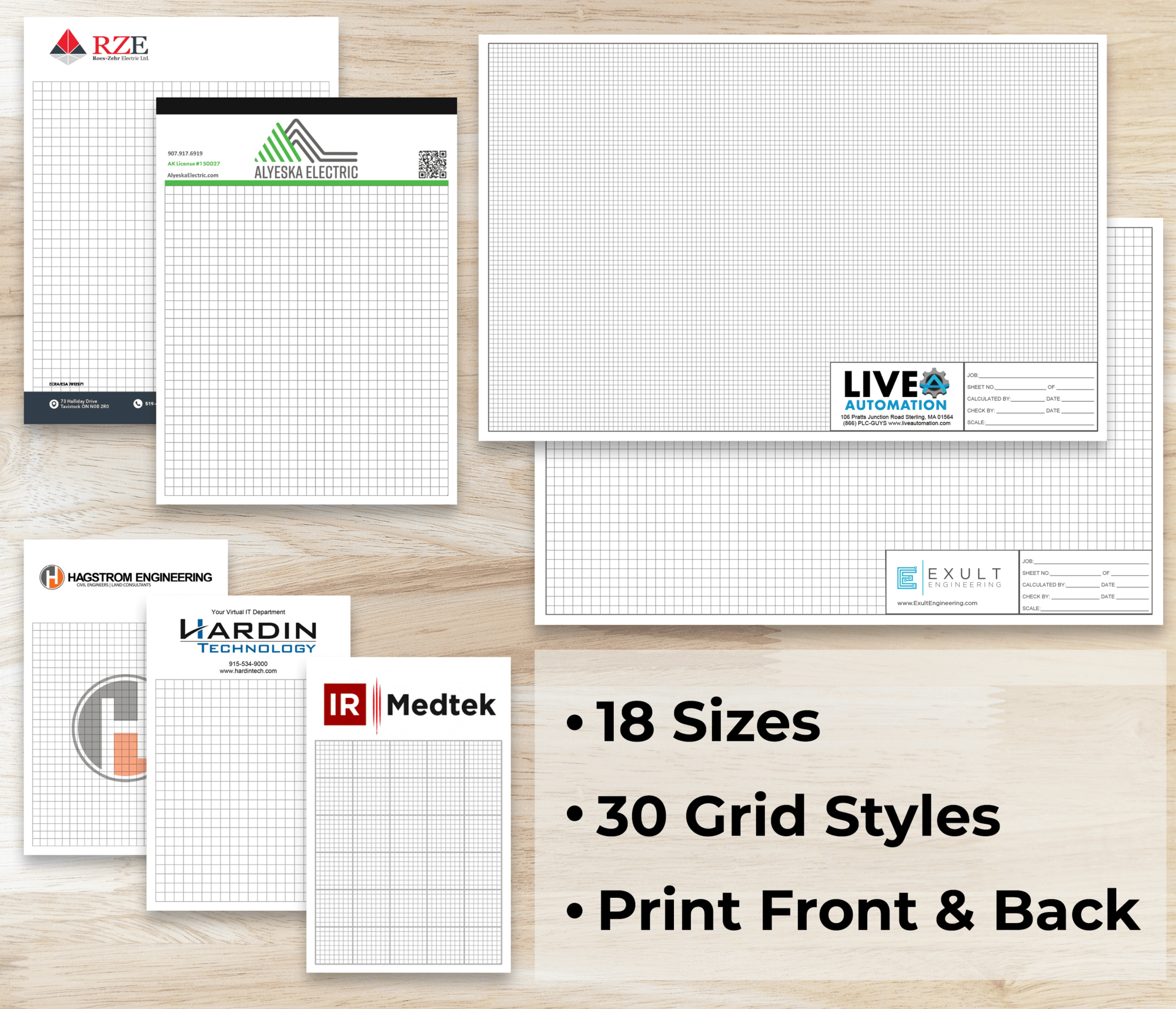 Custom Graph Paper Pads PrintPPS 
