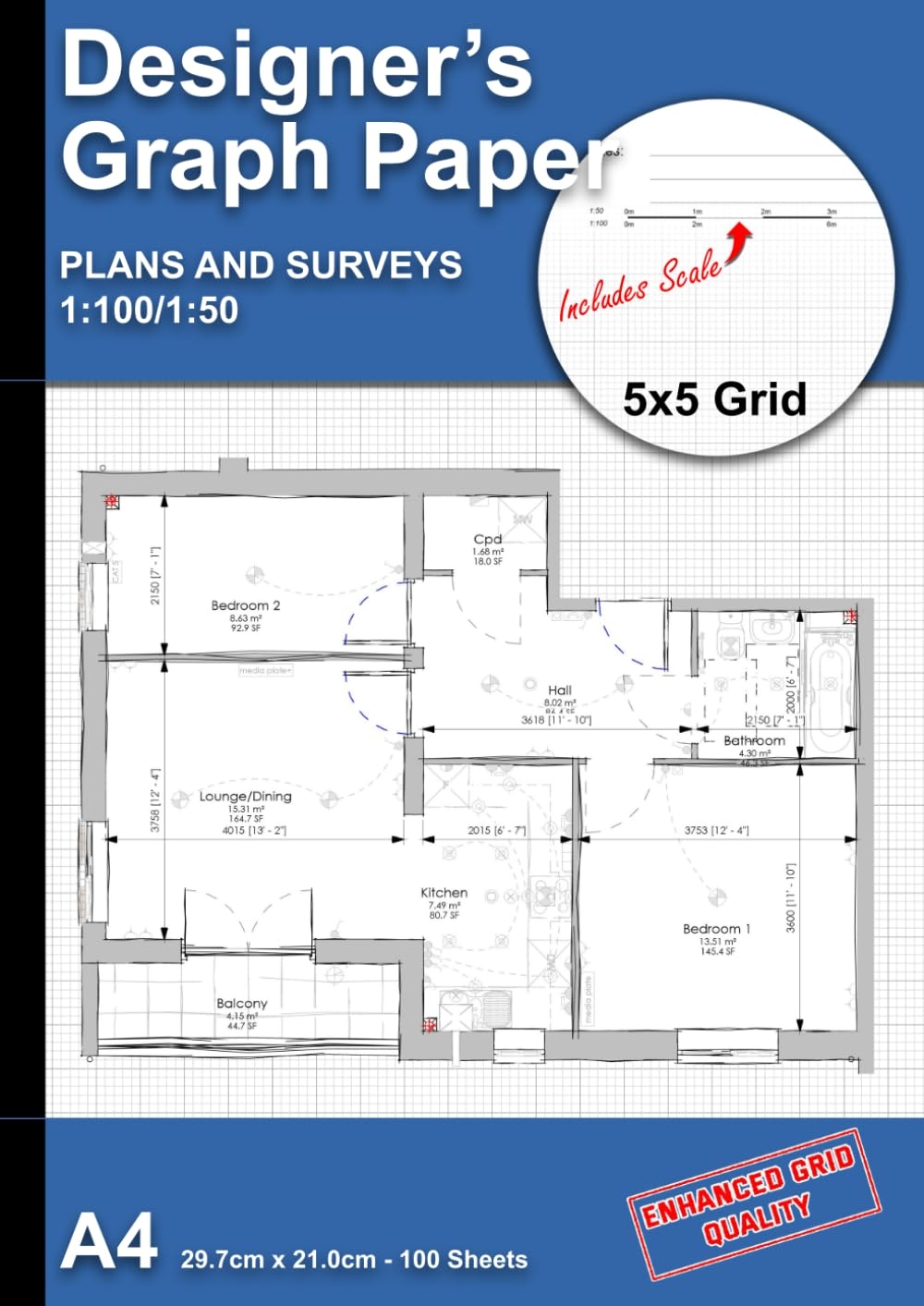 1:50 Floor Plan On Graph Paper