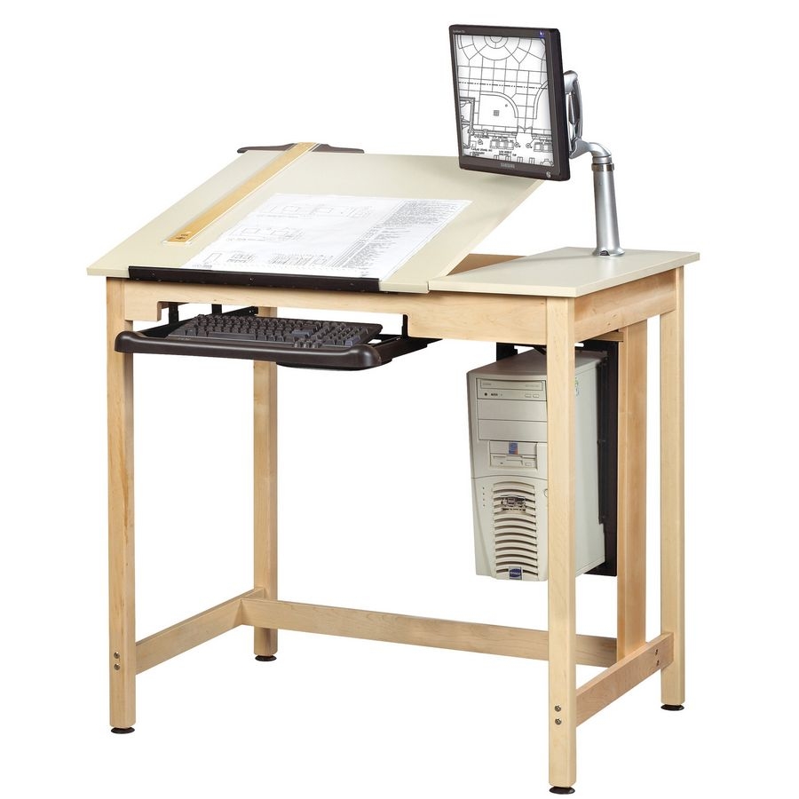Diversified Woodcrafts 30 X 42 Computer Drafting Table CDTC 70