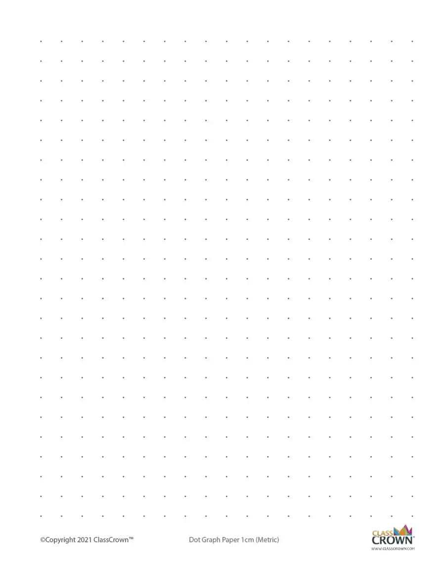 Dot Graph Paper 1 Cm Specialty Paper ClassCrown