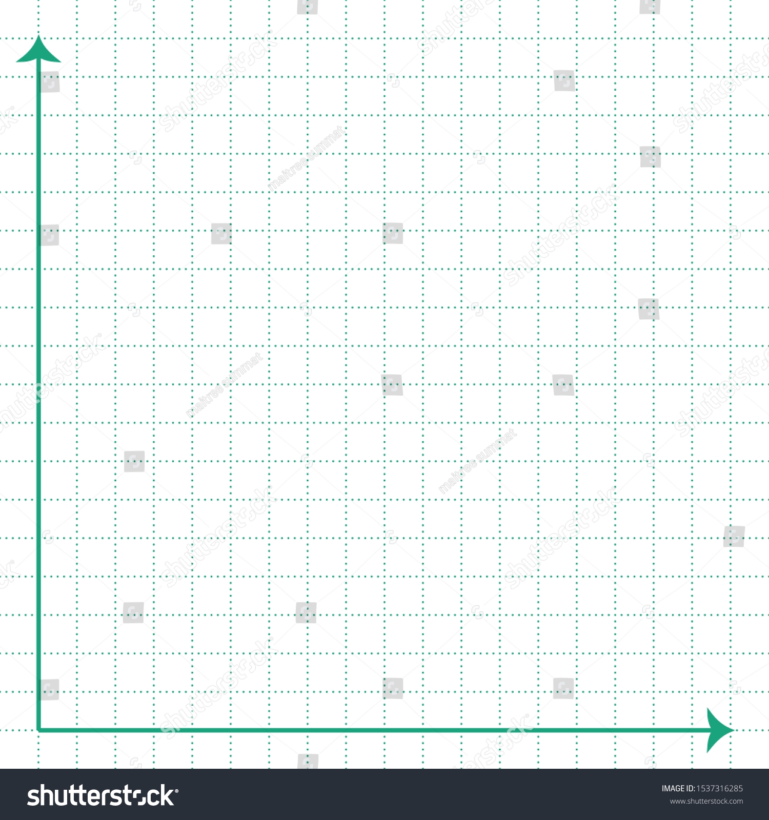Dot Graph Paper White Paper Green Stock Vector Royalty Free 1537316285 Shutterstock