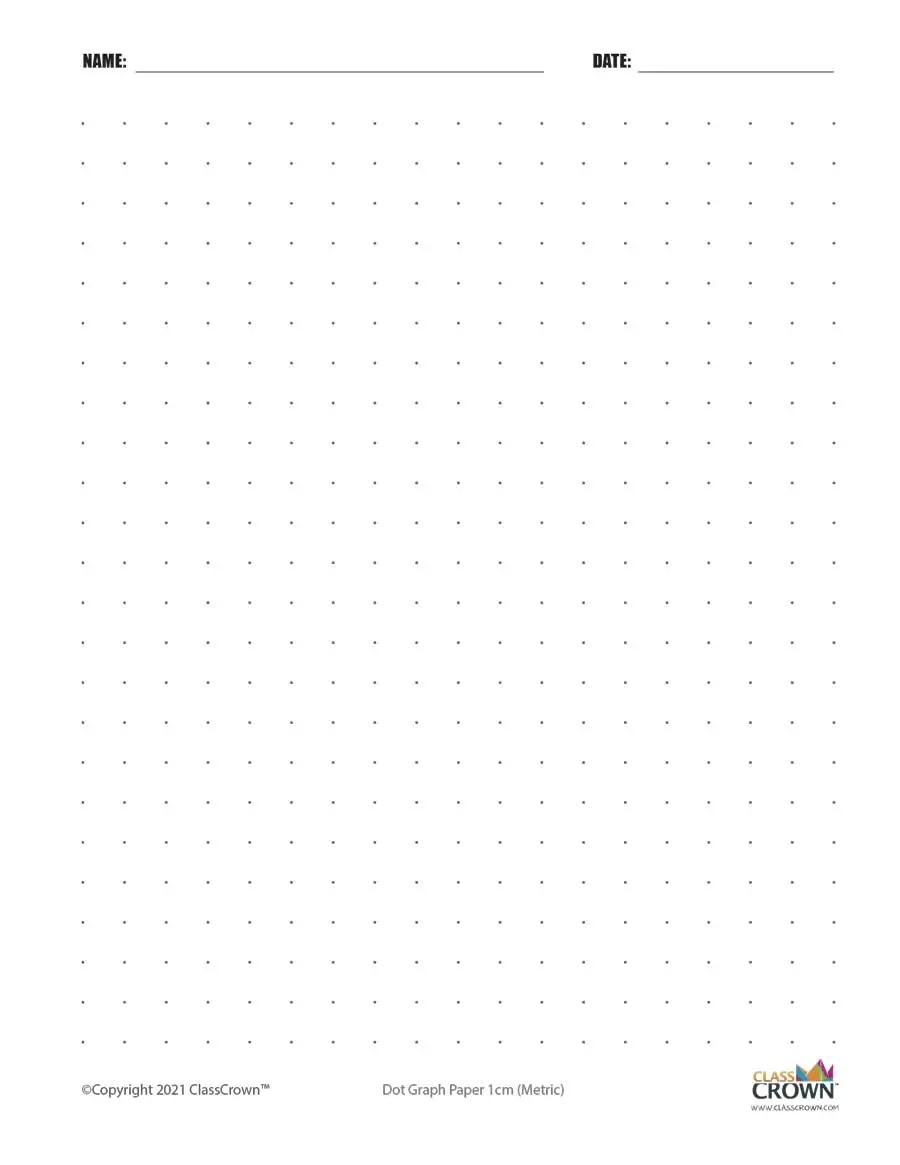 Dot Graph Paper With Name 1 Cm Specialty Paper ClassCrown Dot Graph Paper With Name 1 Cm Specialty Paper ClassCrown