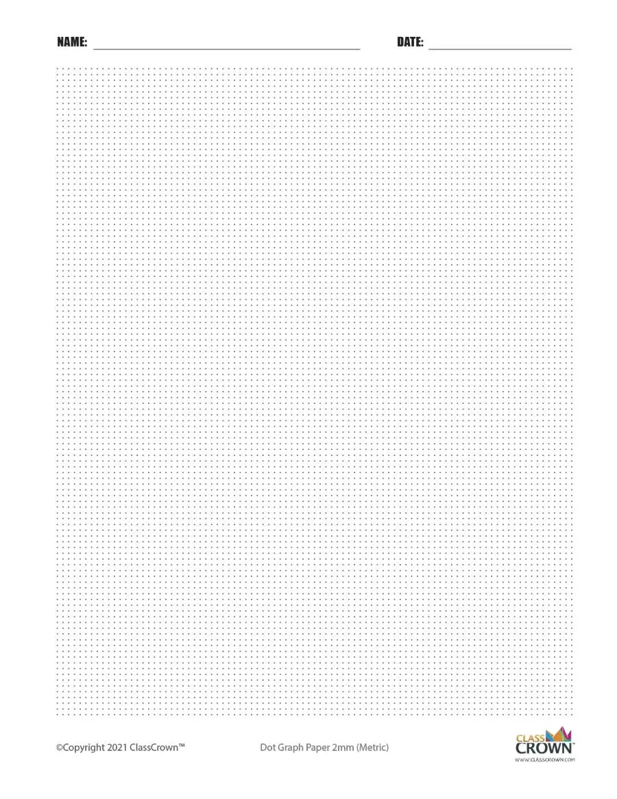 Printable Copy Of Graph Paper