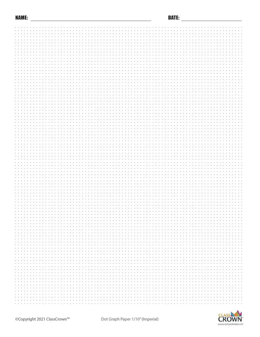 Dot Graph Paper Template