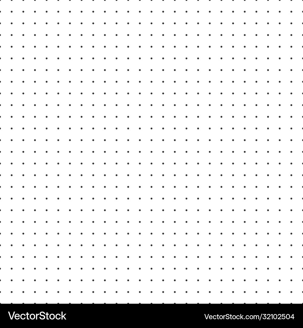 Dot Grid Paper Graph On White Background Vector Image