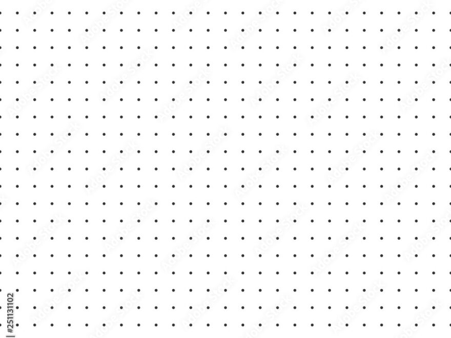 Dot Grid Vector Paper Graph Paper On White Background Stock Vector Adobe Stock