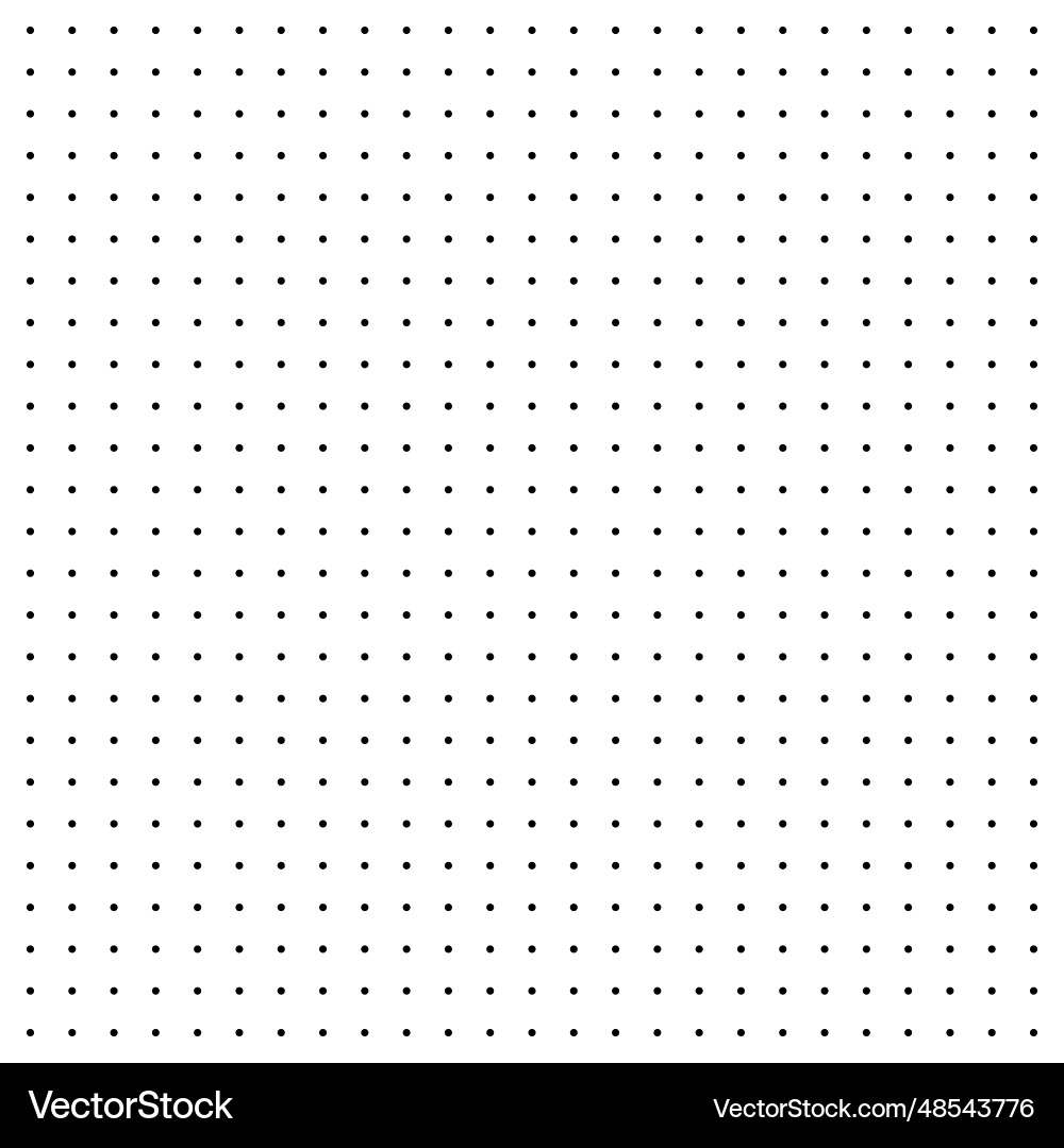Dotted Graph Paper With Grid Polka Dot Pattern Vector Image