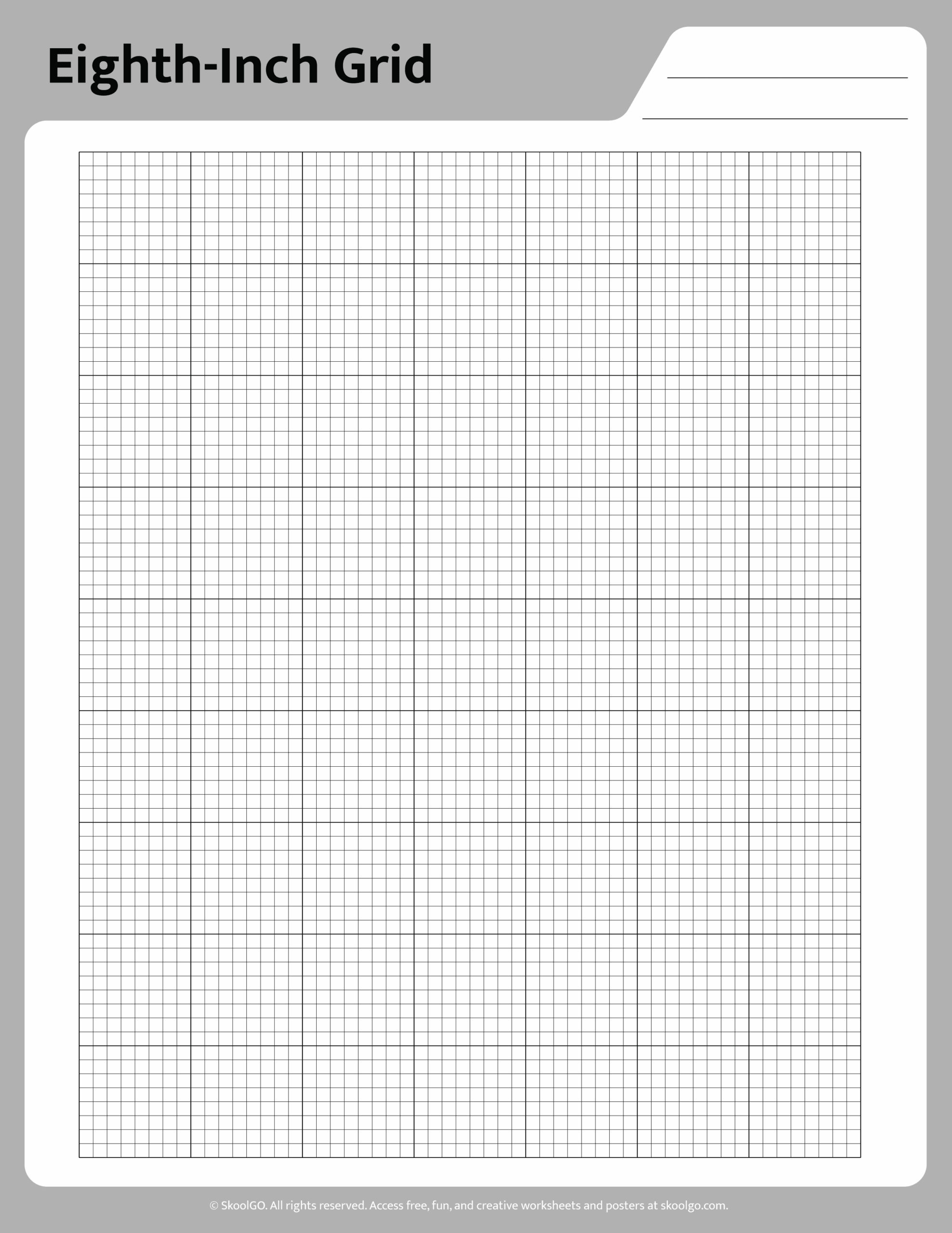 Download Free Eighth Inch Grid PDF For Teachers