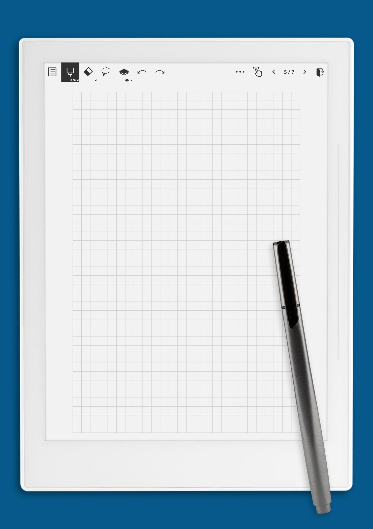 Download Printable 5 Squares Per Inch Graph Paper PDF