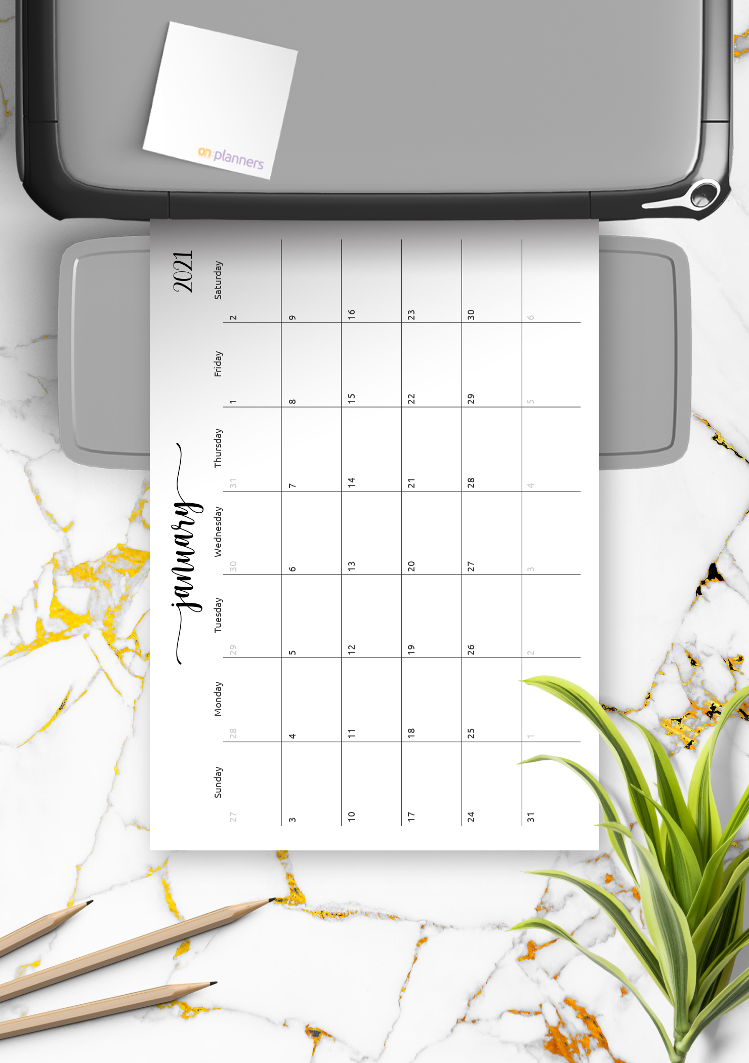 Graph Paper Planner Templates