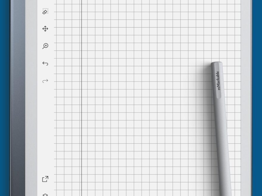 Download Printable Squared Wide Ruled Blue With Margin PDF