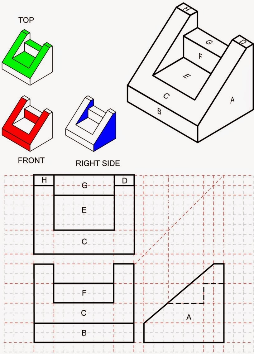 Drafting Teacher Blog Video Exercise 1 6 Orthographic Projection