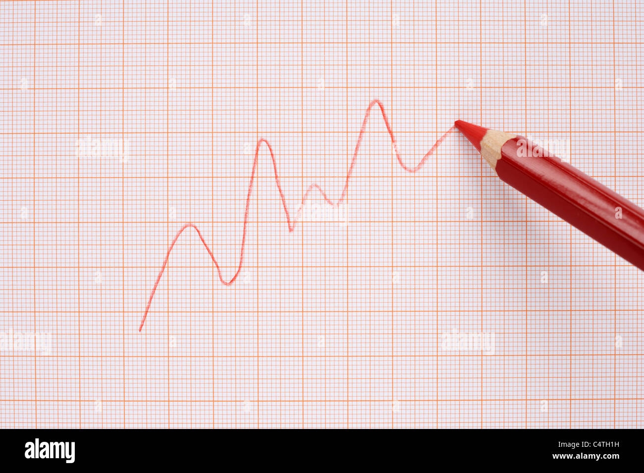 Drawing Line Graph On Graph Paper Hi res Stock Photography And Images Alamy