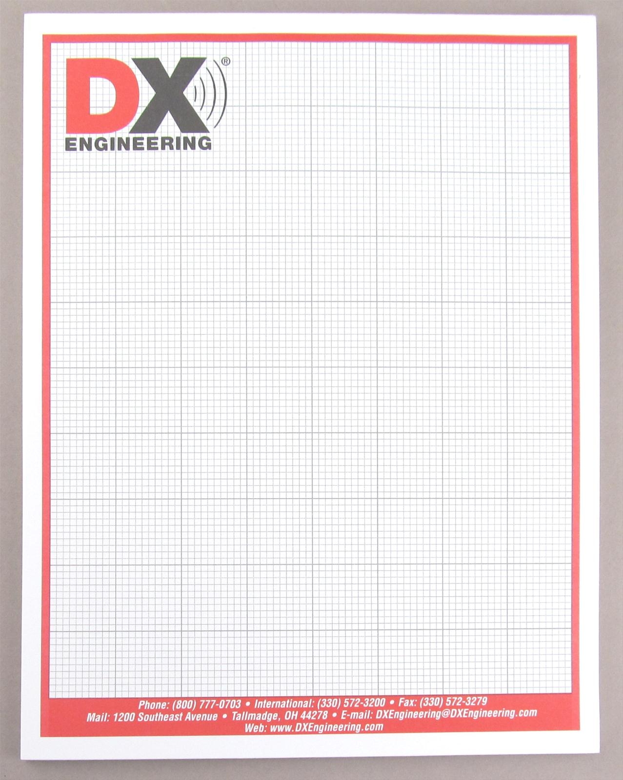 DX Engineering DXE GRAPHPAPER DX Engineering Graph Paper Pads DX Engineering