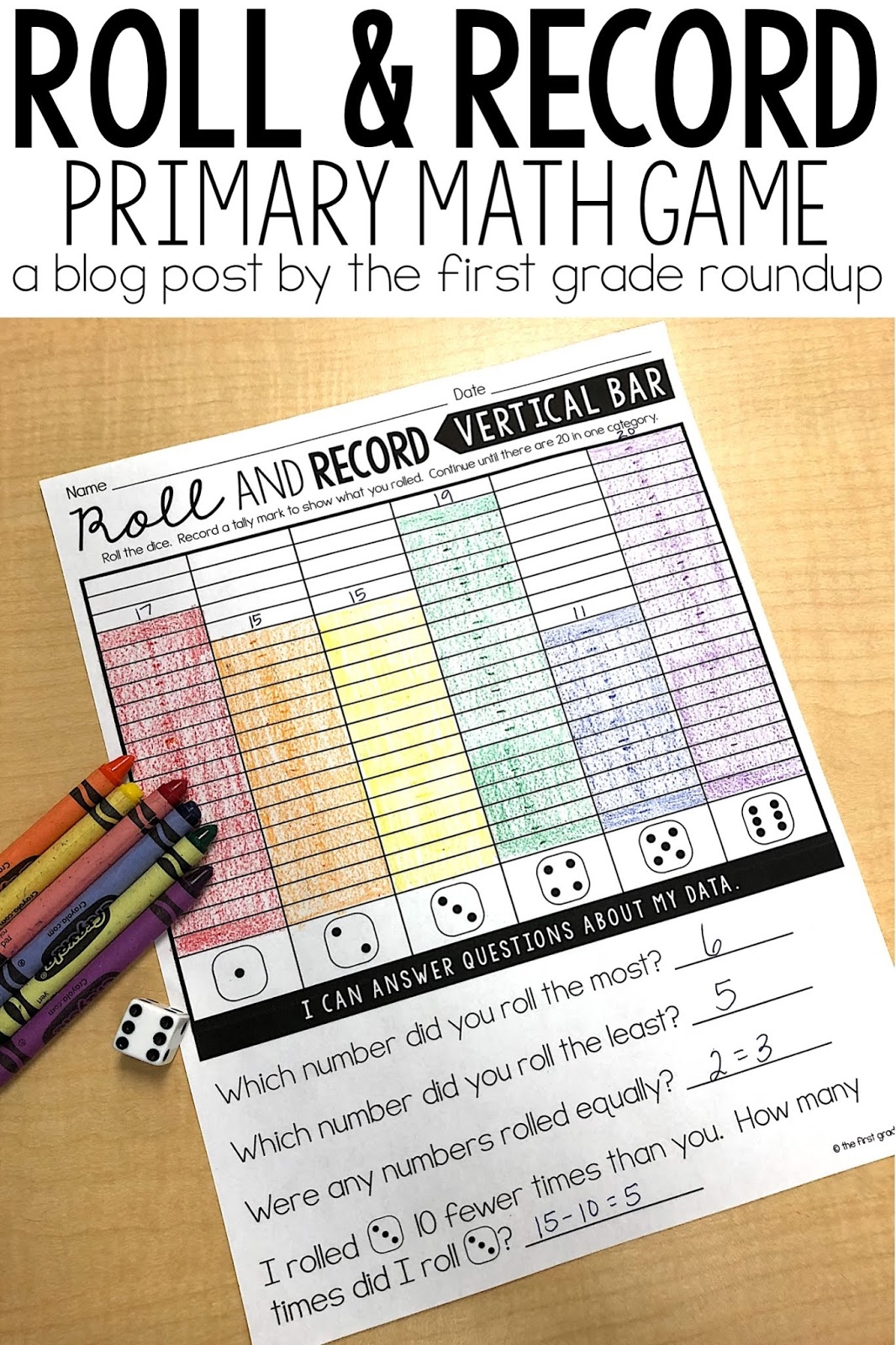 Easy Low Prep Graphing GAmes For Kids In 1st Grade The First Grade Roundup