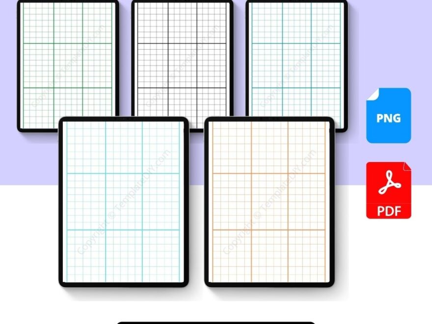 Editable Division Graph Paper Template PDF