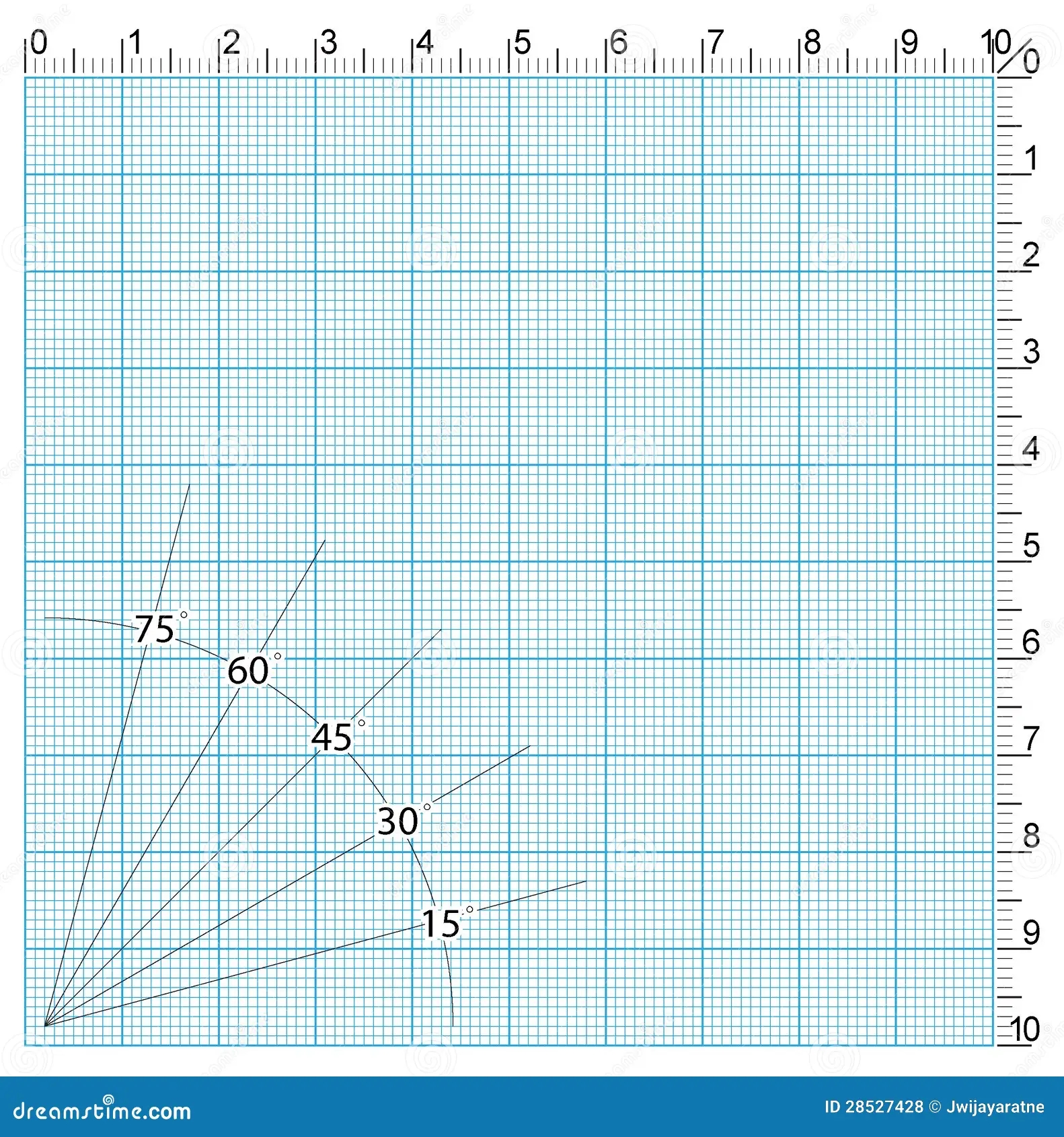 Engineering Graph Paper With Degrees Stock Vector Illustration Of Angle Paper 28527428