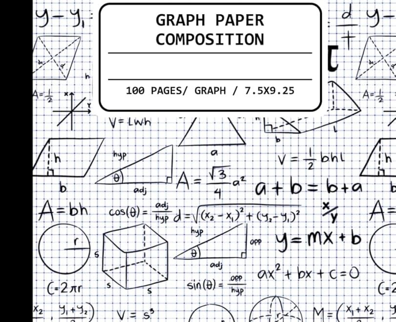 Equation Explorer Math Inspired Graph Paper Notebook 100 Pages Of Graph Paper For College Students And Kids Perfect For Class Notes Math Practice And More Shaklya Dana Amazon Books