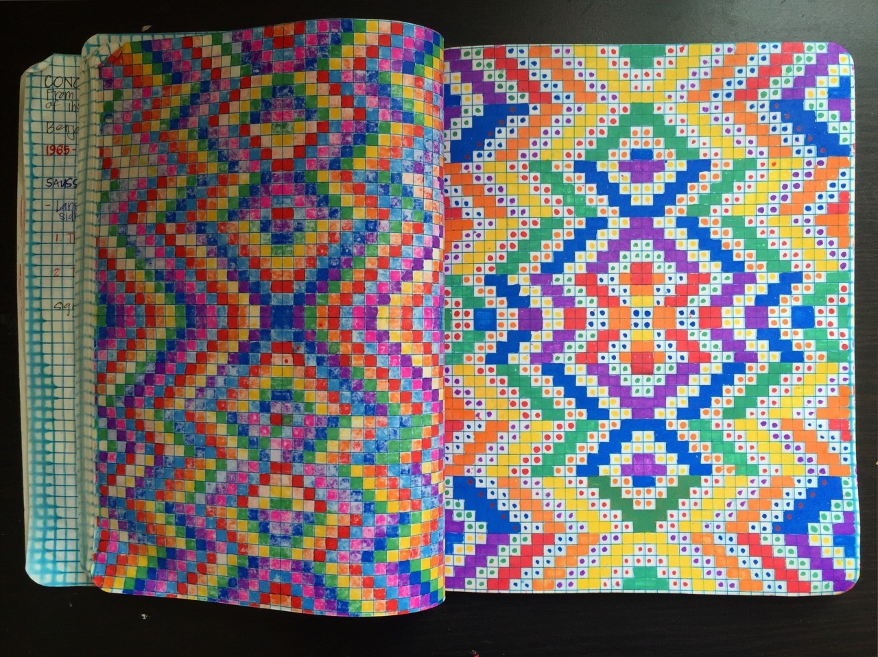 ERI KING Inside My Notebook Are Pages With Small Boxes 
