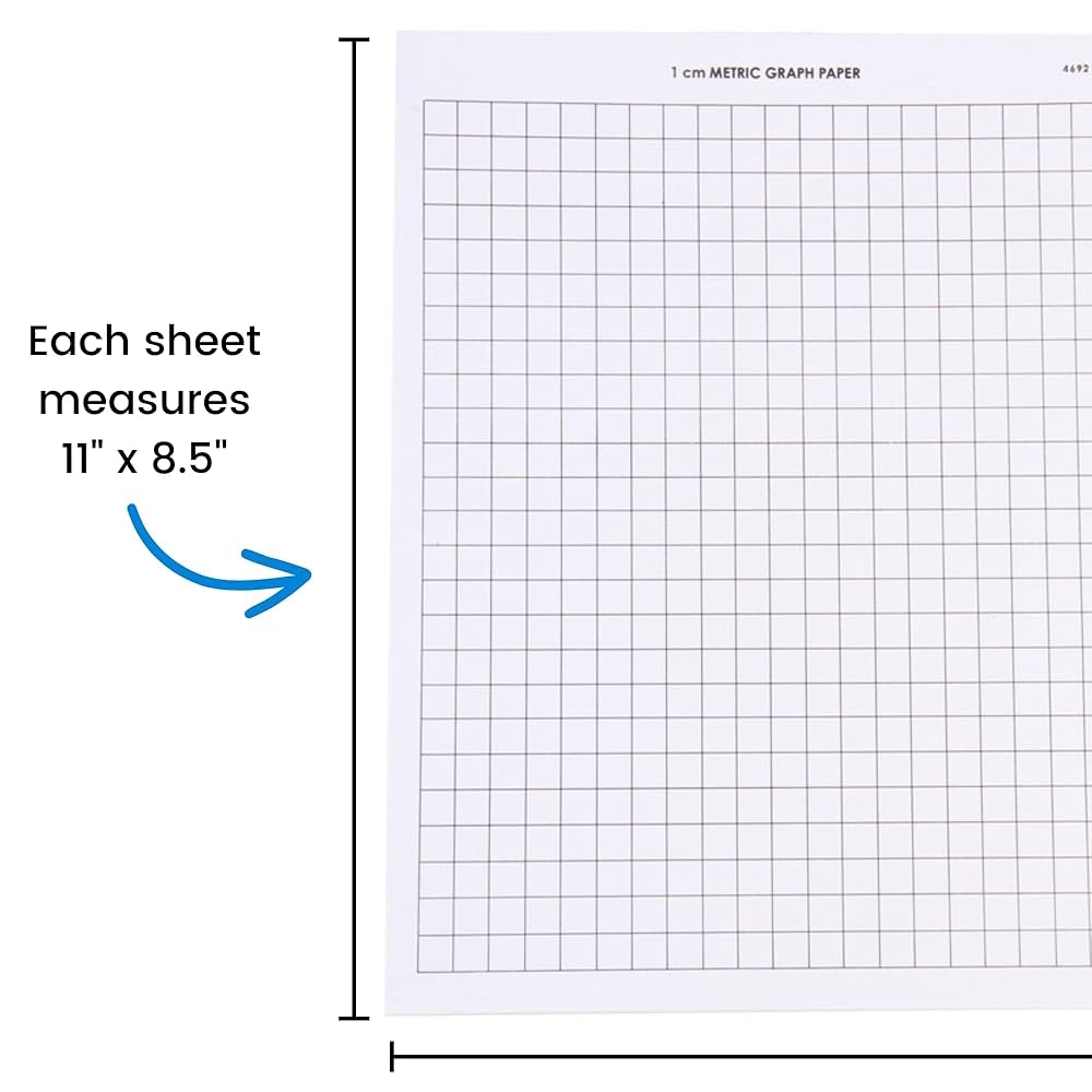 ETA Hand2mind Graph Paper 11 X 8 1 2 1 Cm Grid Pack Of 100 Amazon in