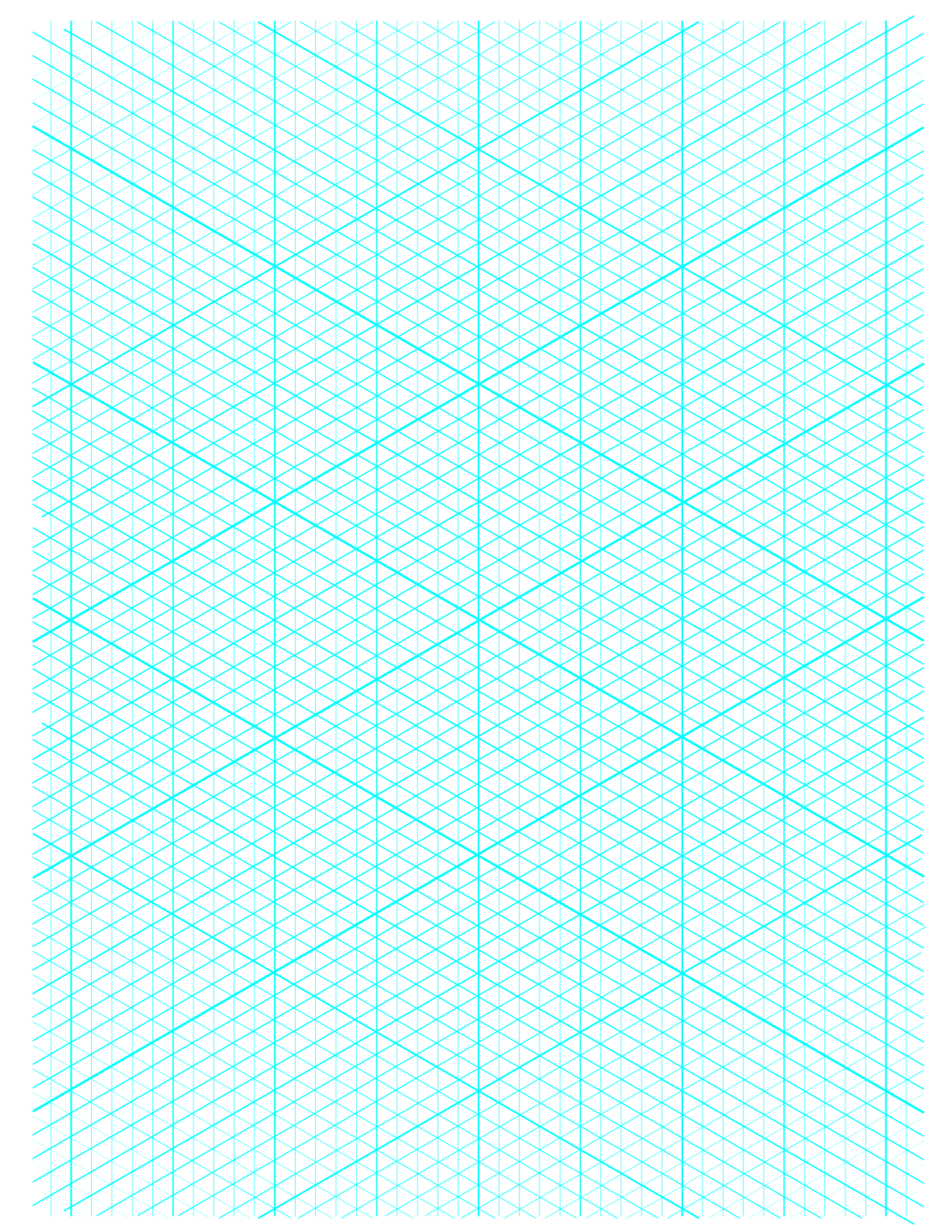 Graph Paper In Isometric View