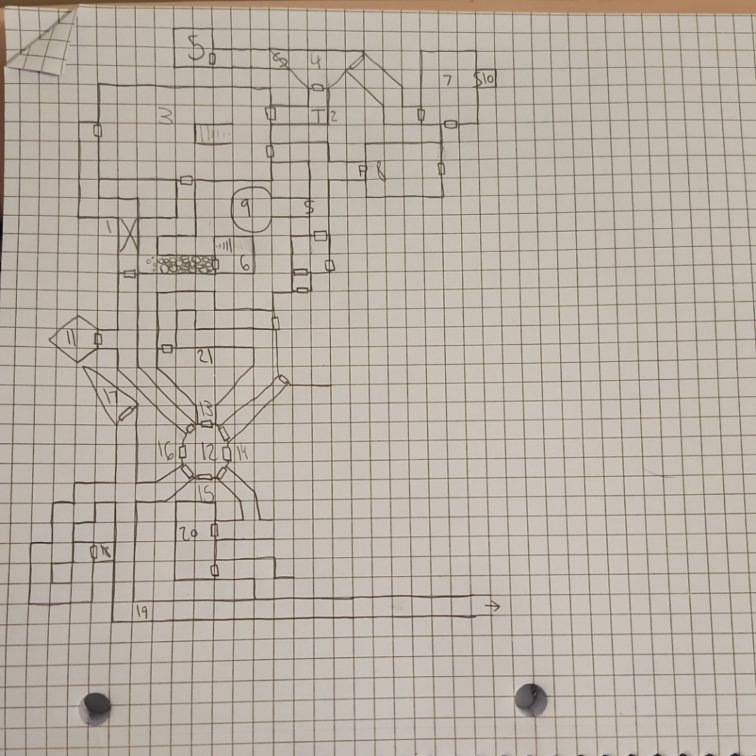 First Dungeon Map After Taking The Plunge R osr