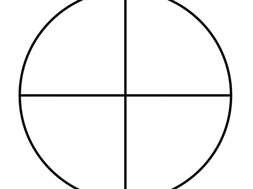 Fraction Pie Divided Into Quarters ClipArt ETC