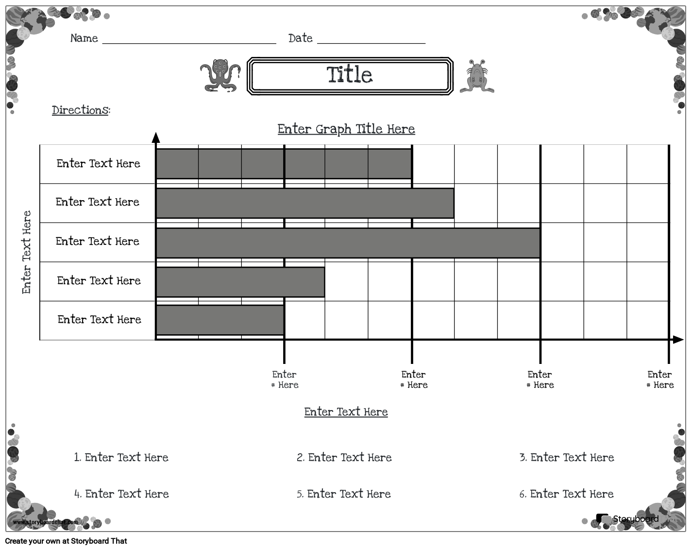 Bar Graph Year 6 Worksheet