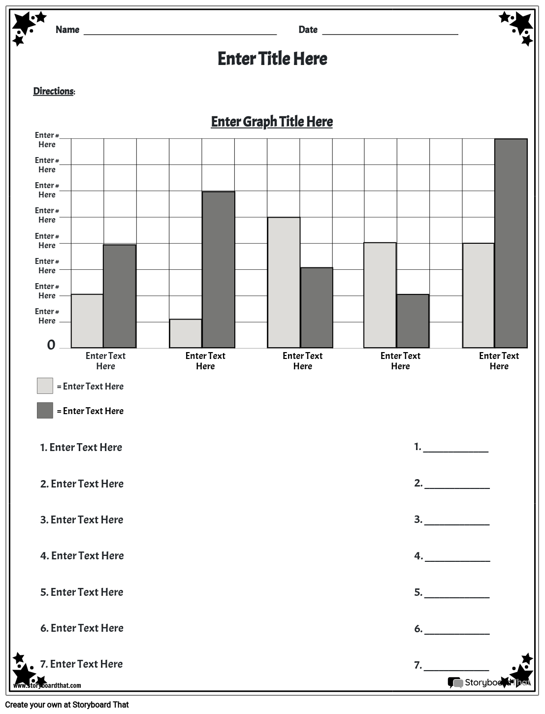 Free Bar Graph Worksheets Storyboard That 2025 