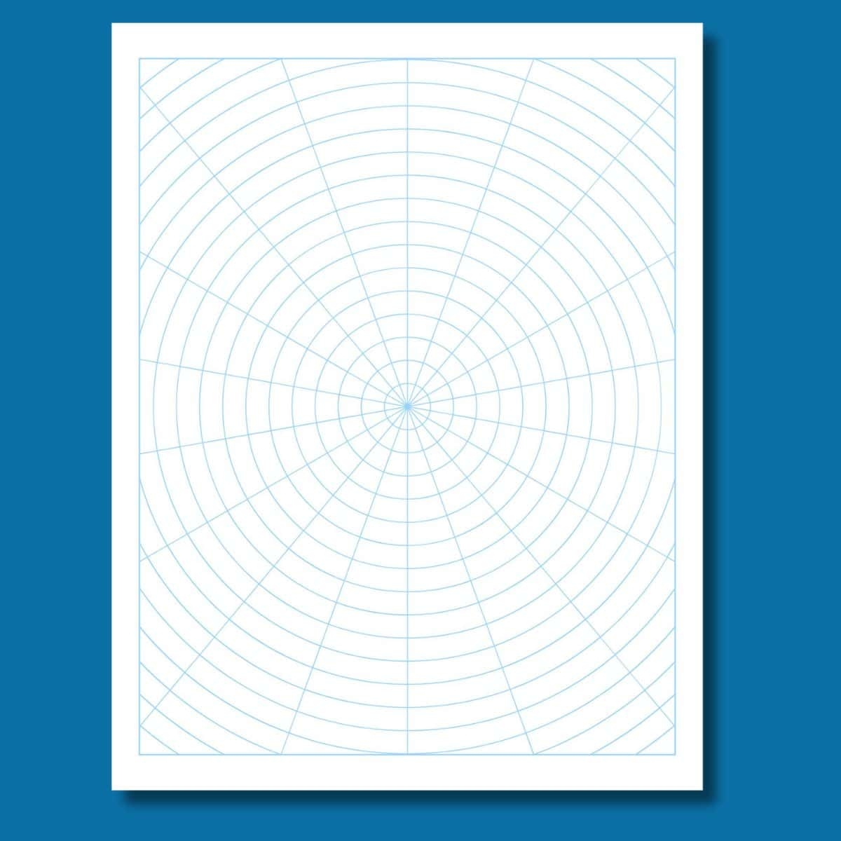 Free Circle Graph Paper Polar Graph Paper 