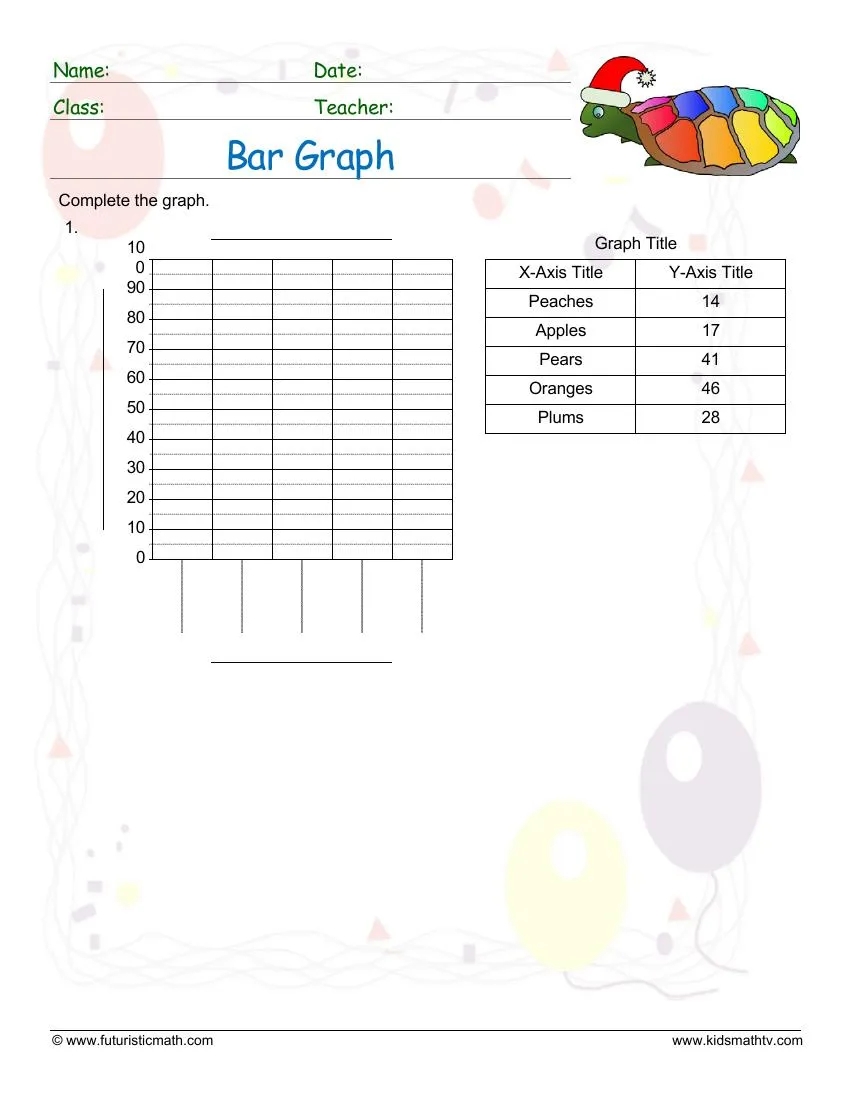 Bar Graphs 6th Grade Worksheets