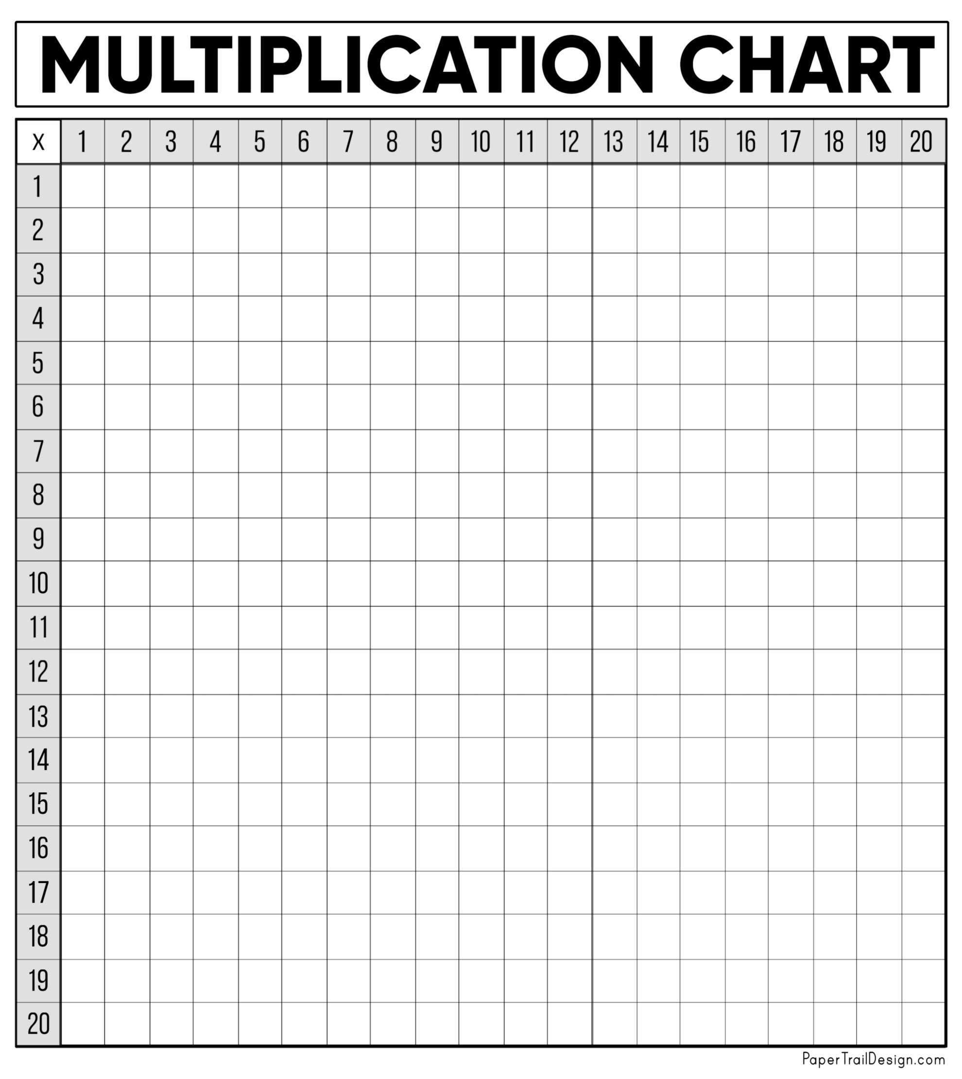 Printable Math Graph Paper That Goes To 20