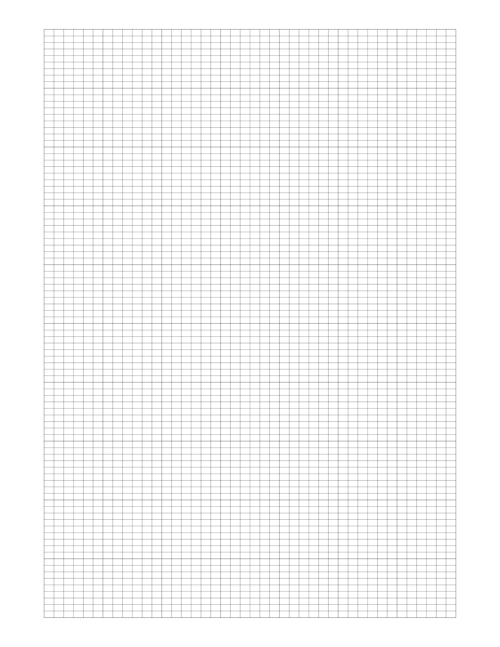 Knitting Graph Paper Generator