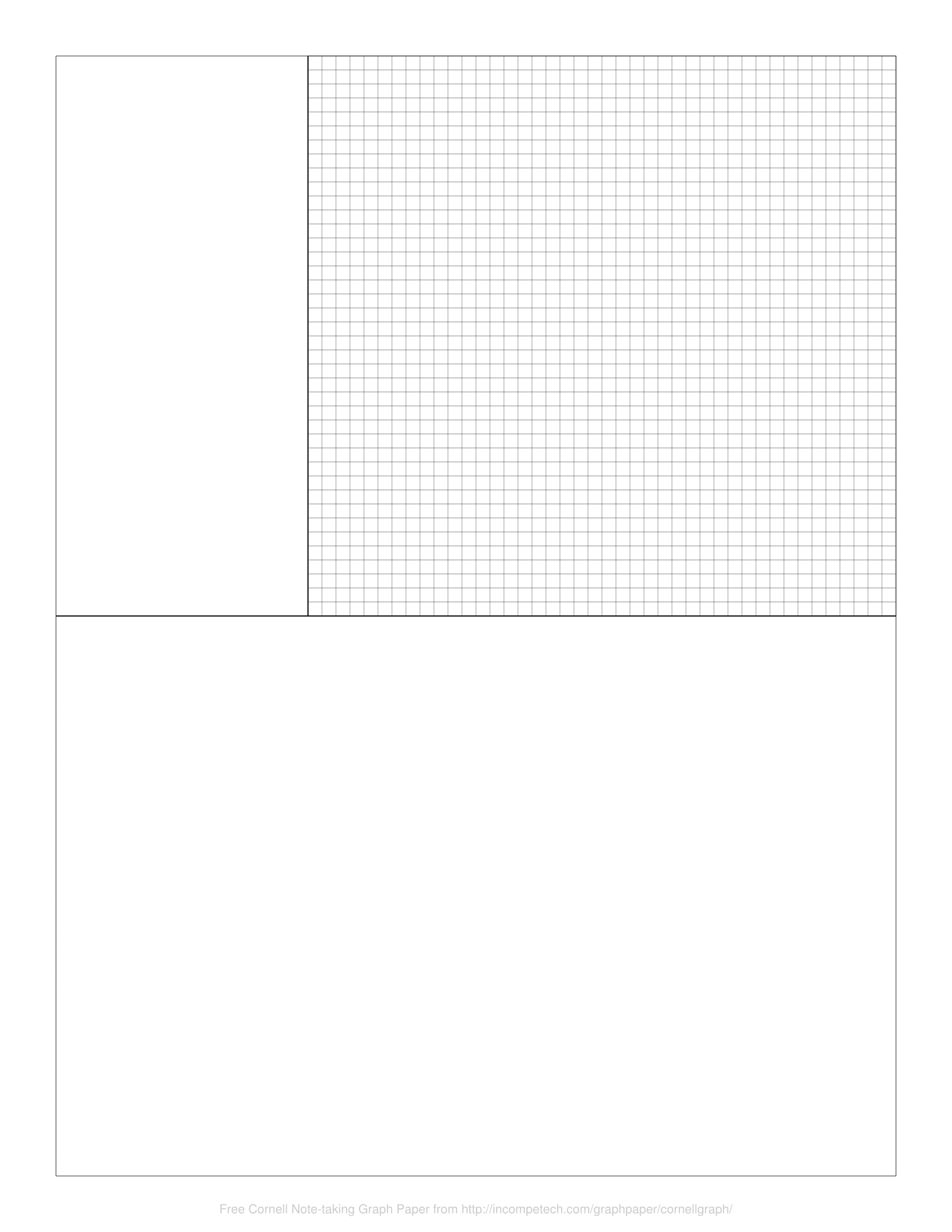 Free Online Graph Paper Cornell Note taking Graph