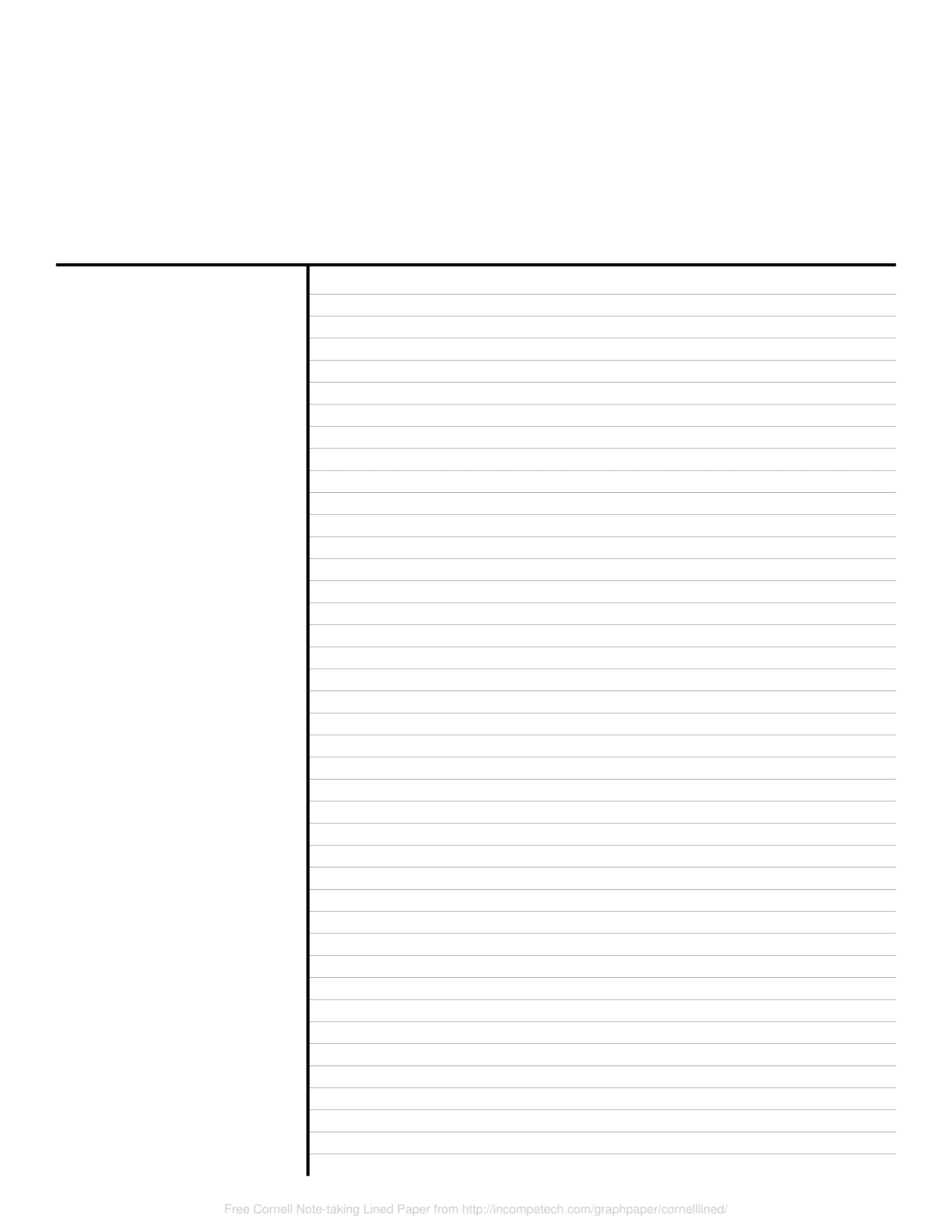 Graph Paper With Top Blank