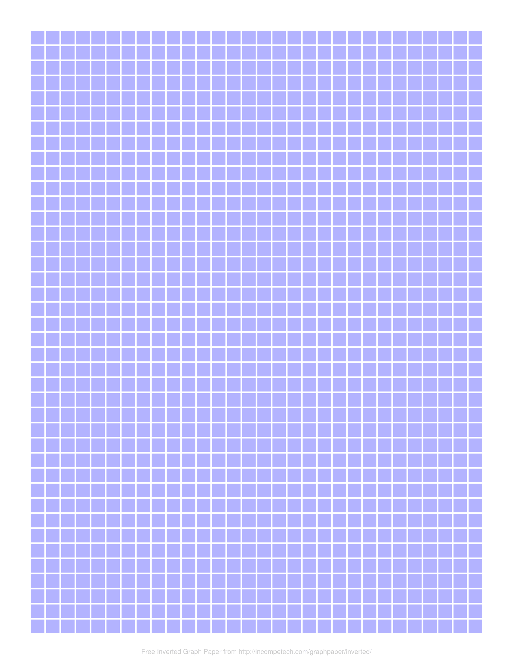 Free Online Graph Paper Inverted