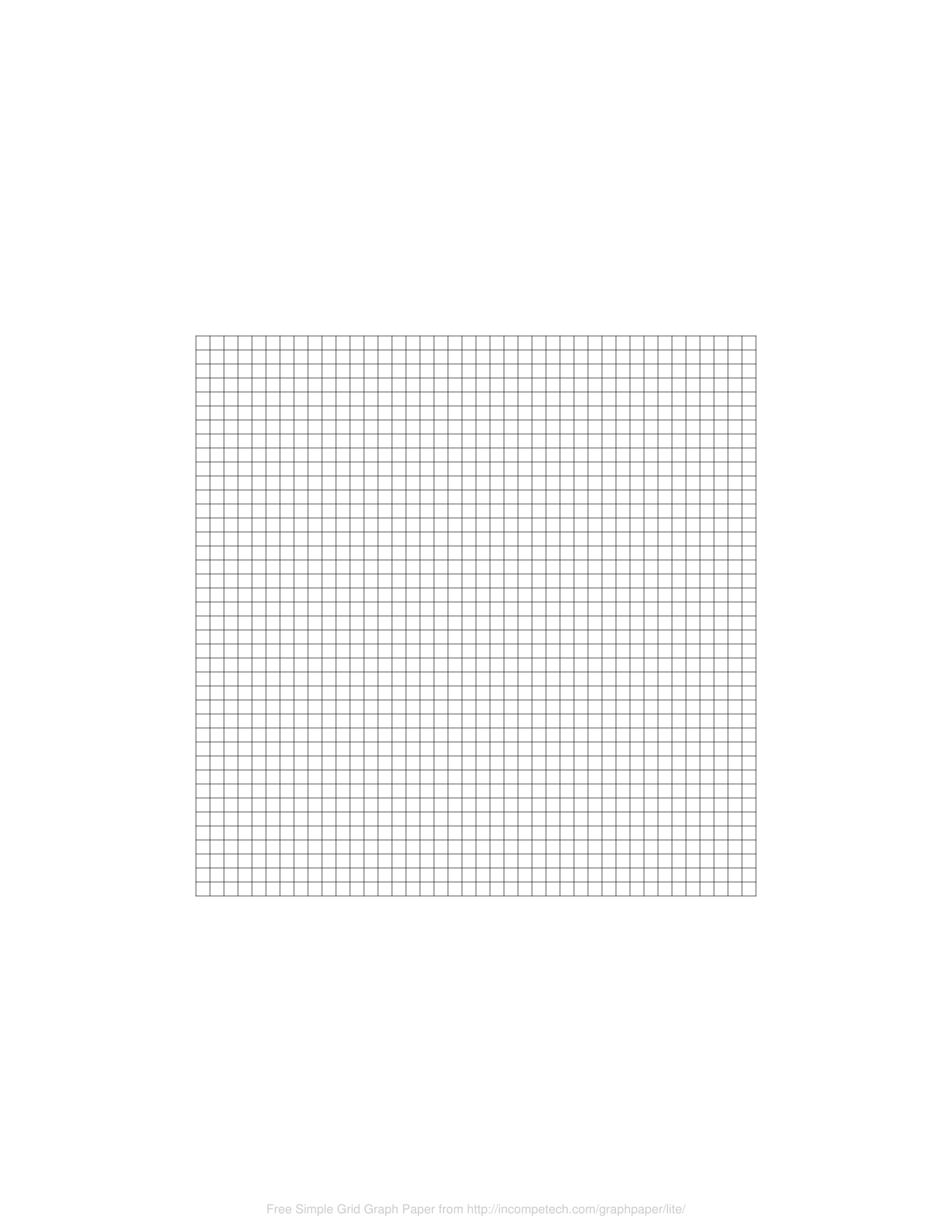 .25 Inch Graph Paper Printable