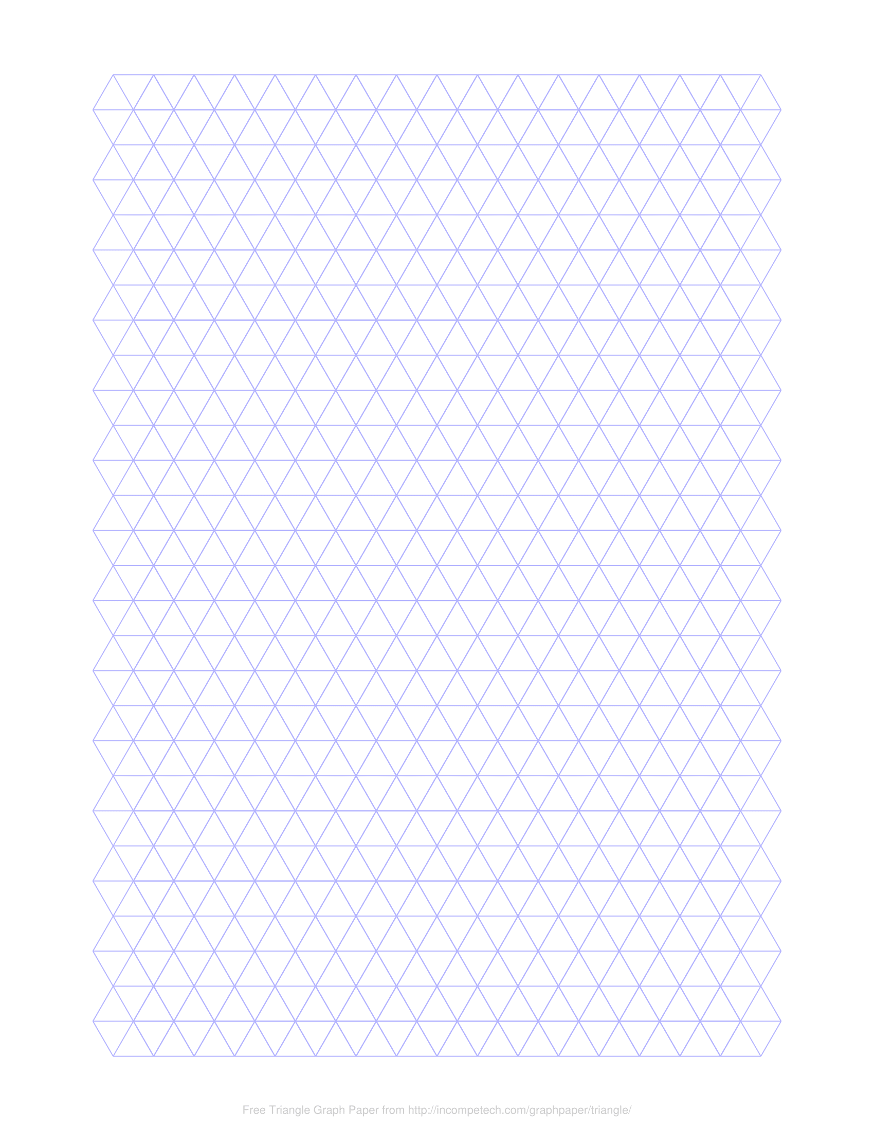60 Degree Triangle Graph Paper
