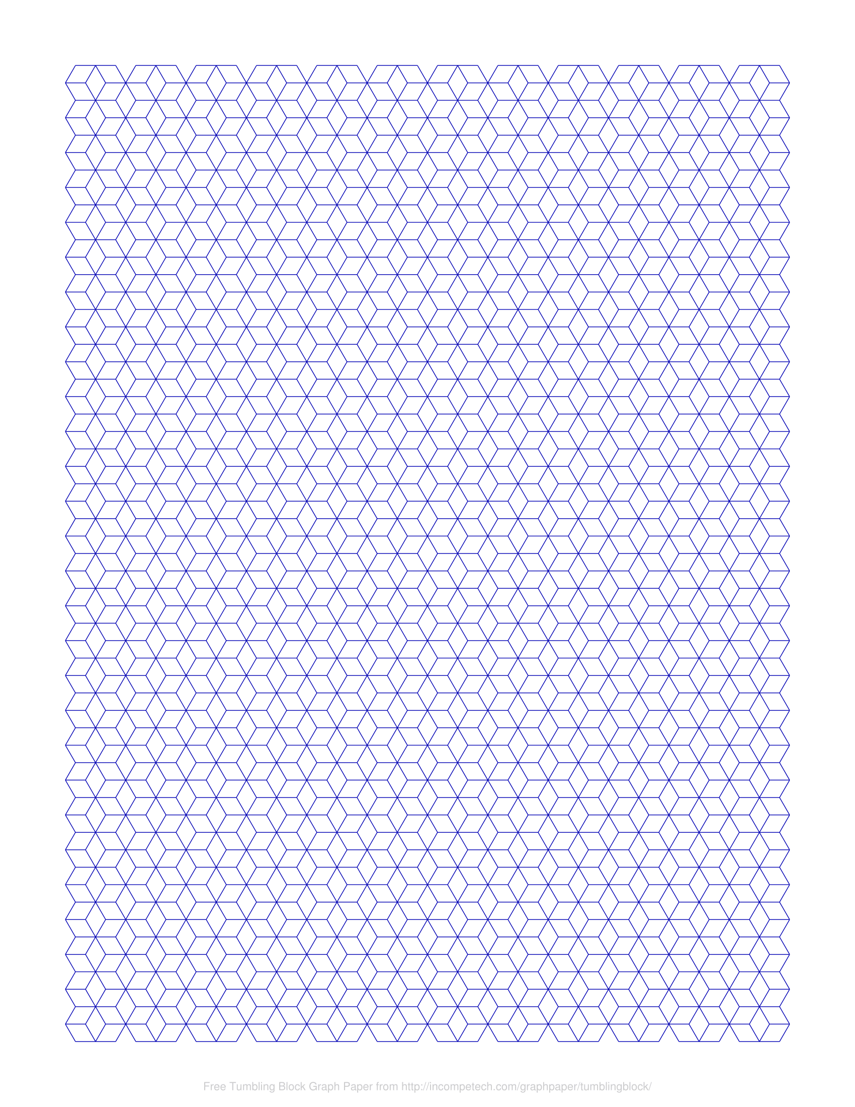 Free Online Graph Paper Tumbling Block