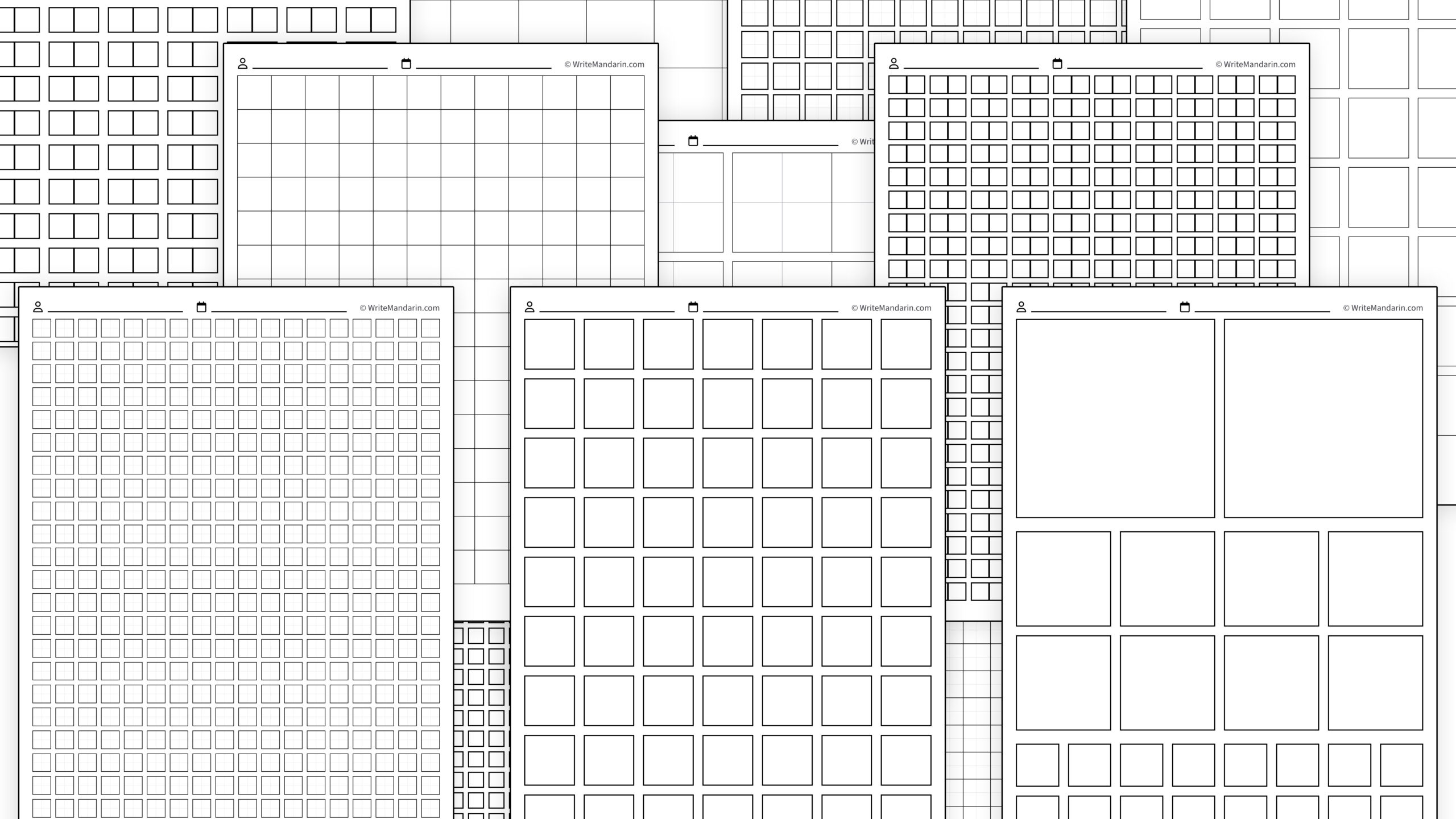 Free Printable Chinese Character Writing Grids WriteMandarin