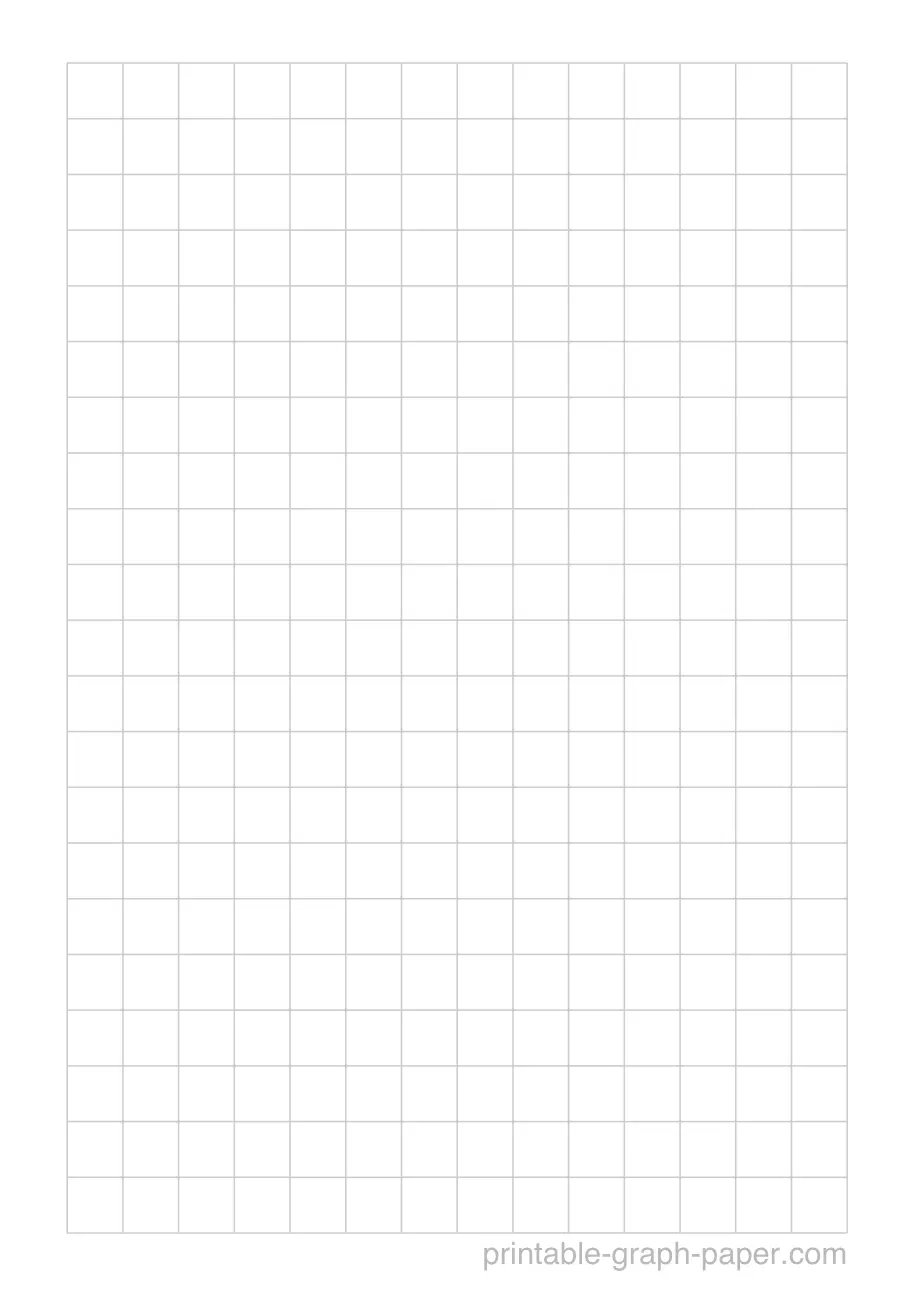 Printable 1/4 Inch Graph Paper