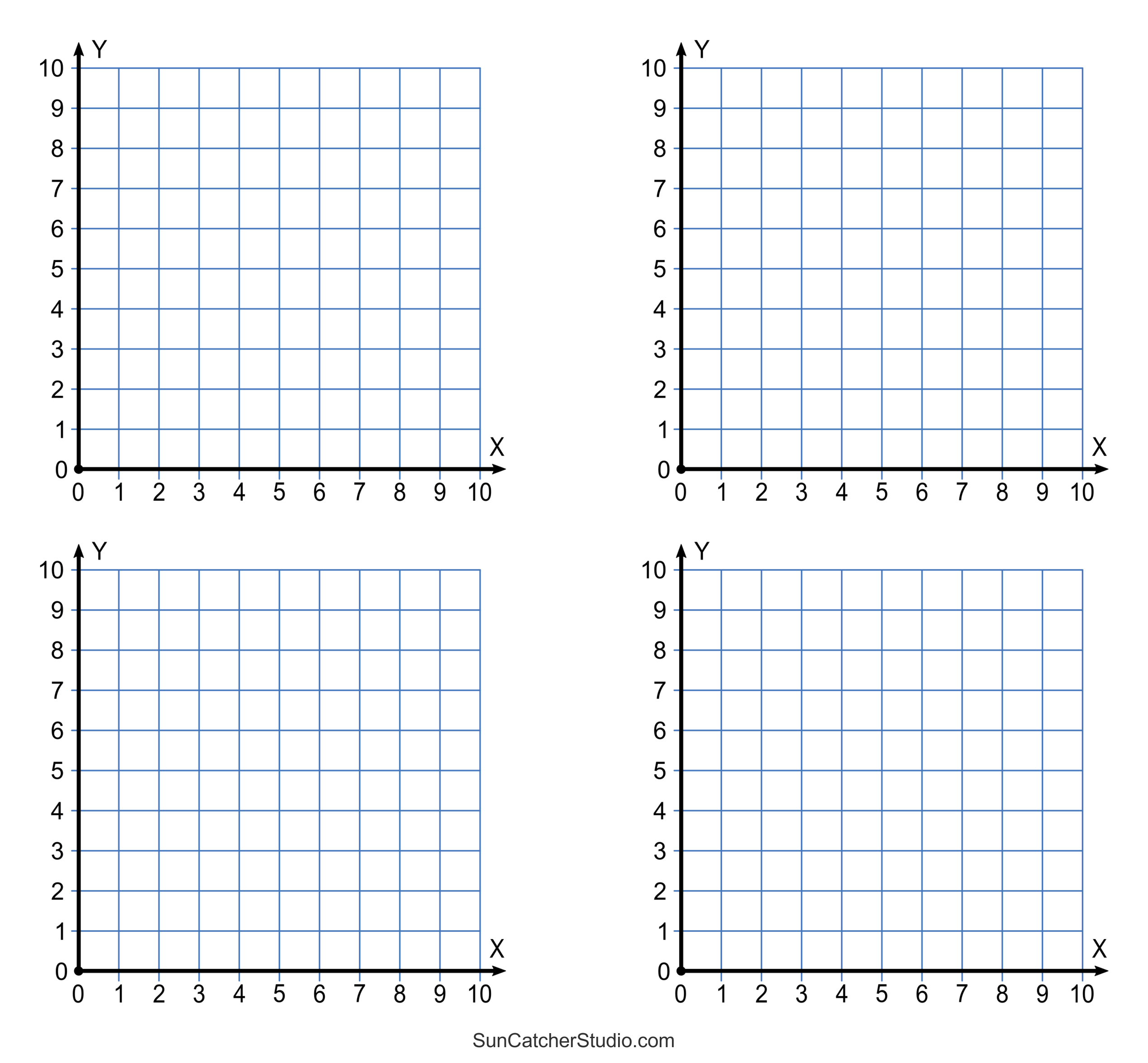 Blank Graph 10 By 10