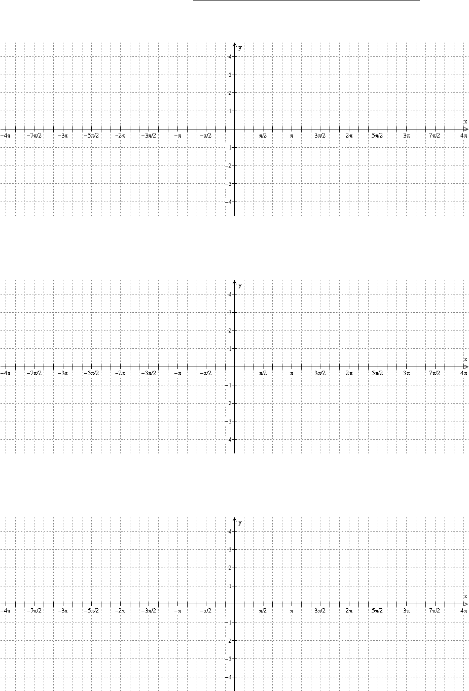Free Trig Graph Paper Doc 32KB 1 Page s 