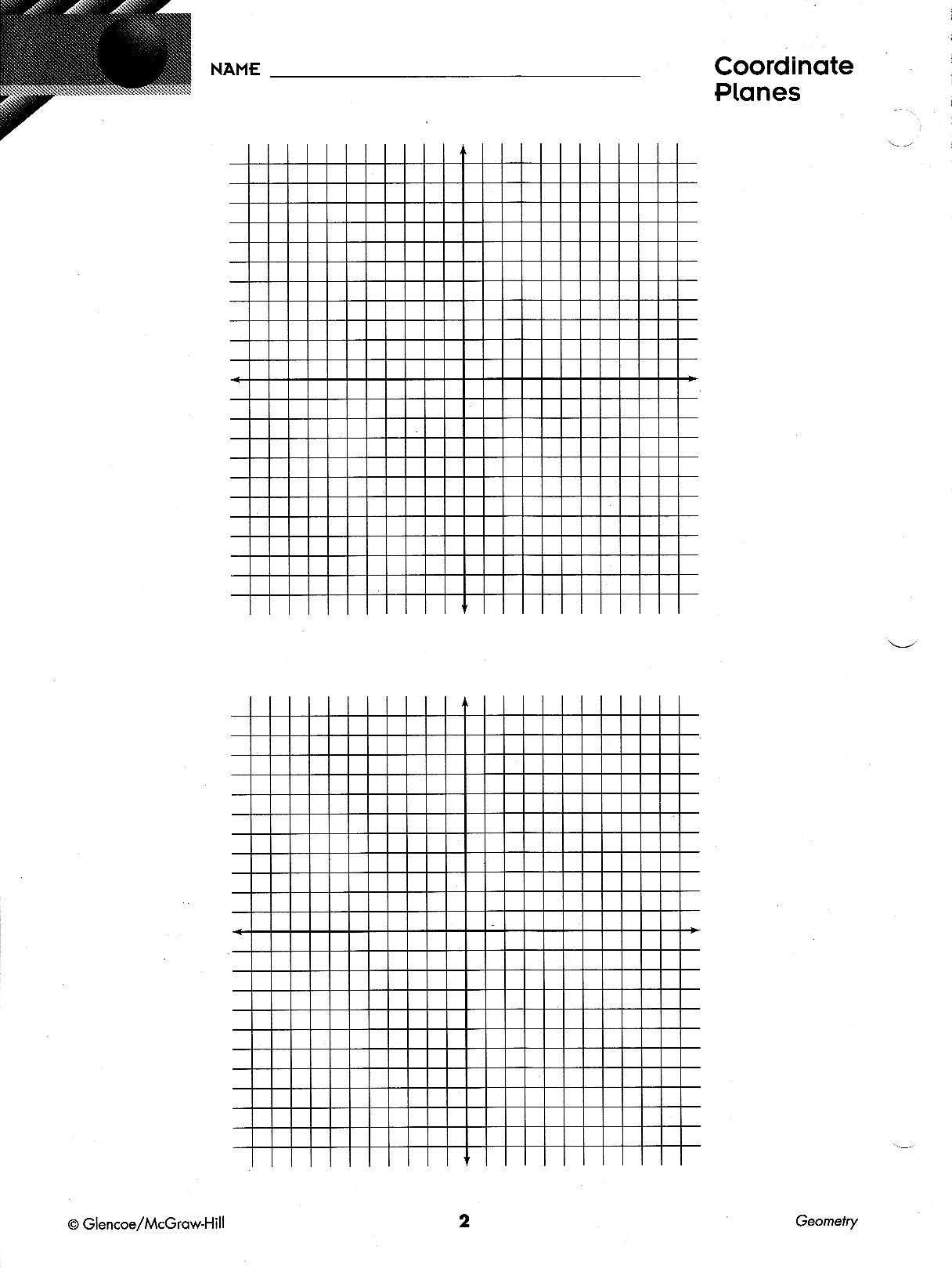 Graph Paper Coordinate Geometry