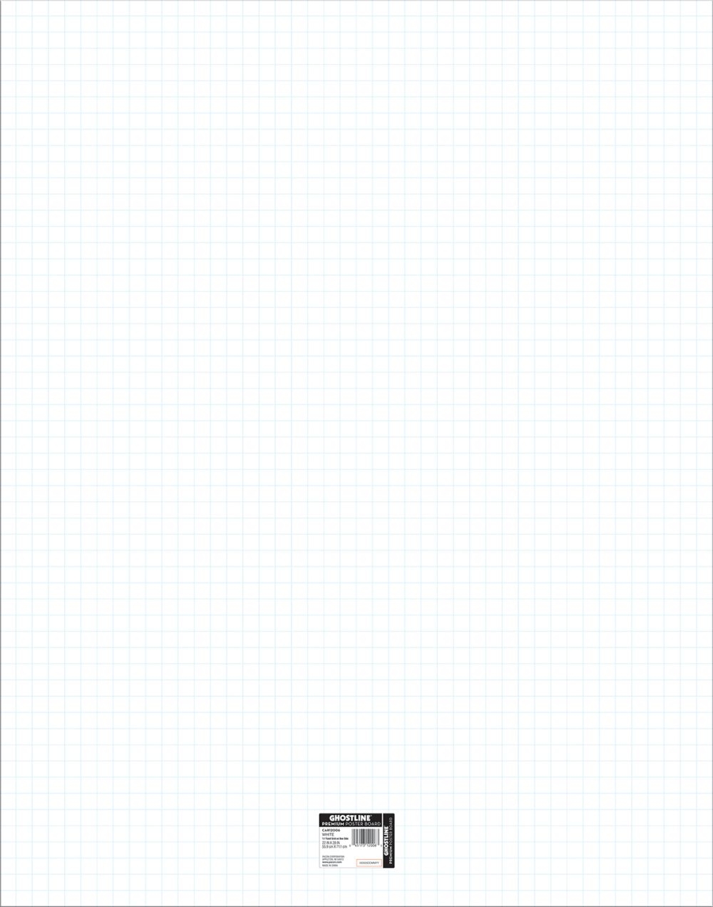 Ghostline Poster Board White Premium Unruled 22 X 28 1 Sheet Pacon Creative Products
