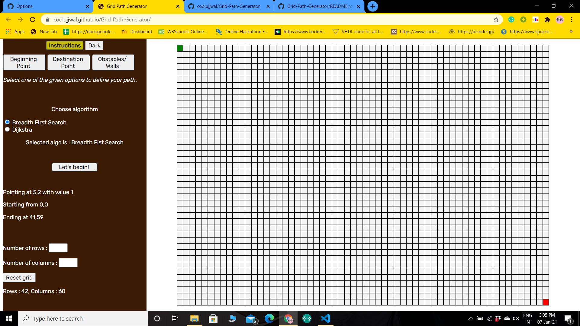 Numbered Graph Paper Generator