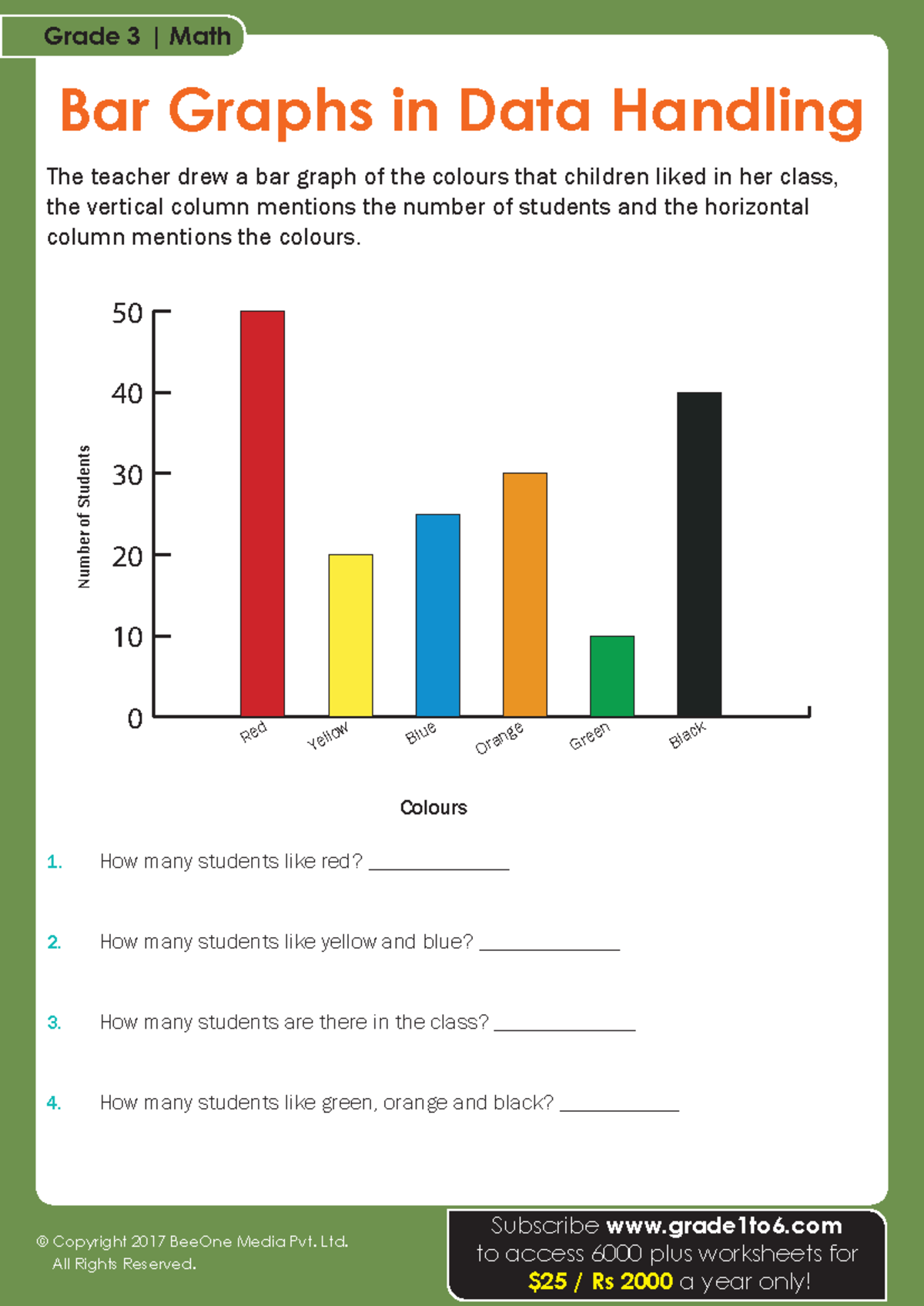 Bar Graph Worksheet Filipino