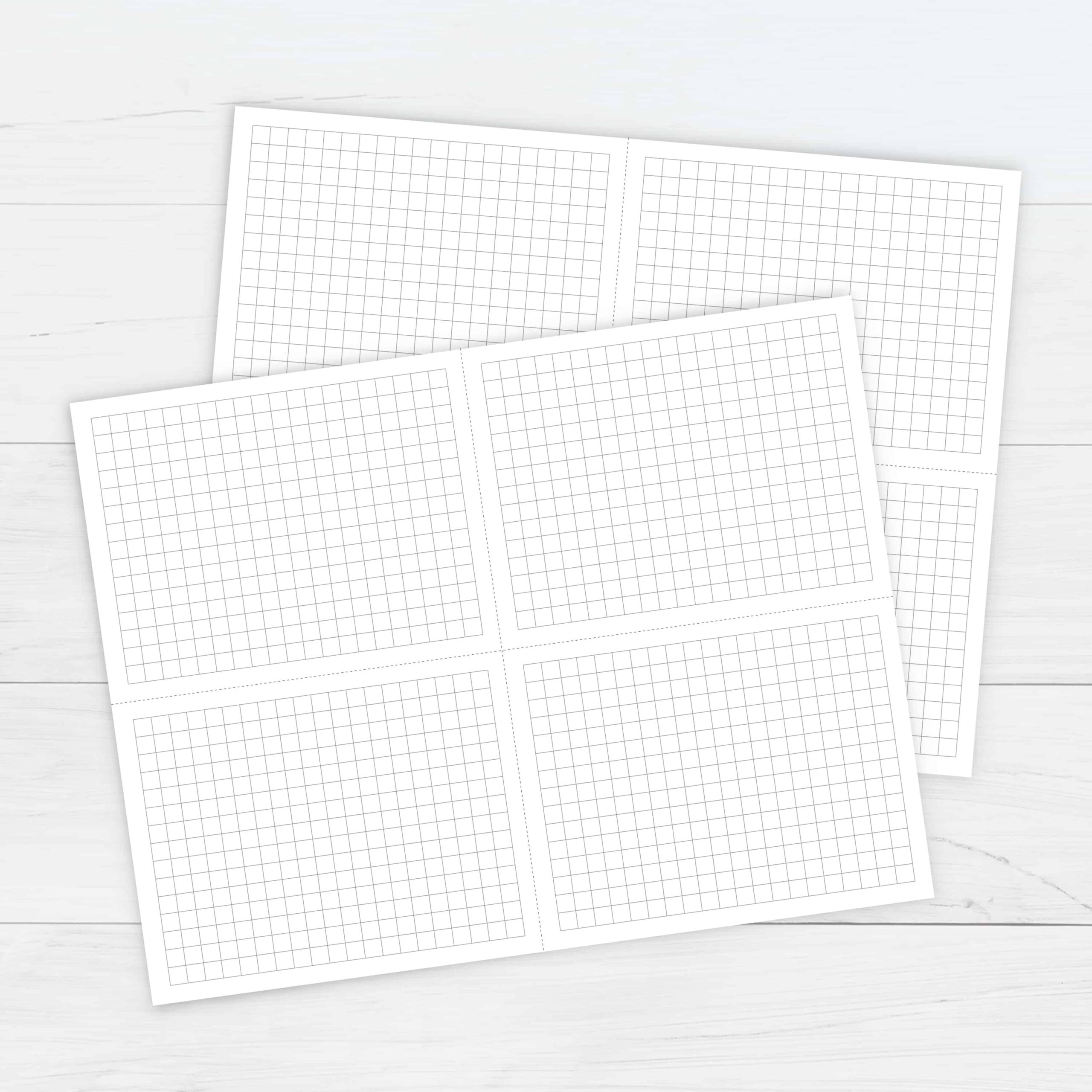 Graph Cards Template Free Printable Download